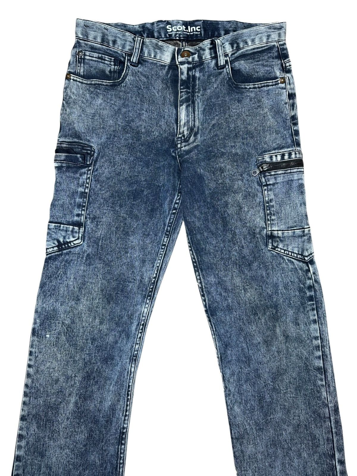 Japanese Brand Scot.inc Denim Cargo Size US 32 / EU 48 - 3 Thumbnail