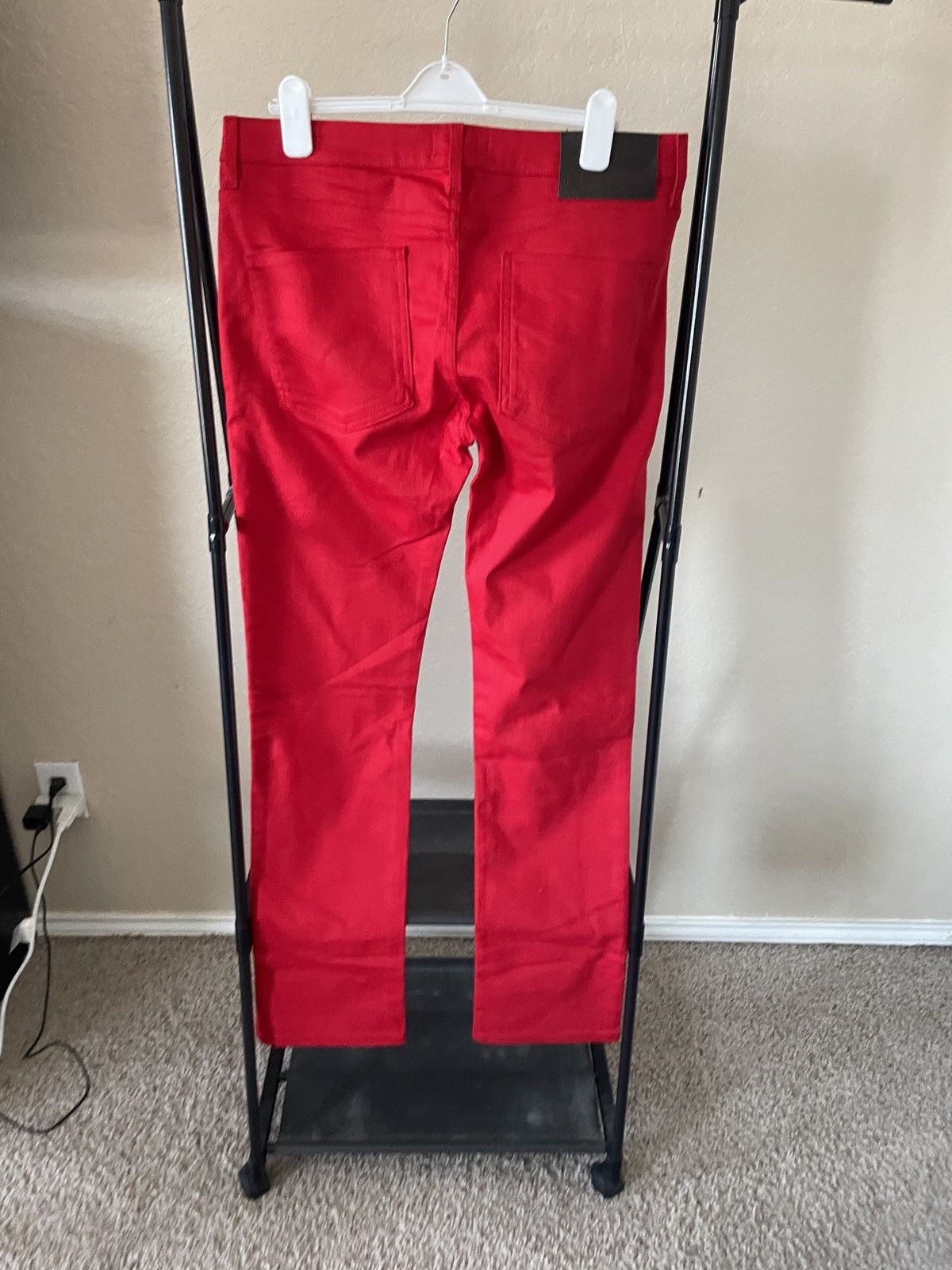 Naked & Famous Skinny Guy (Red Dragon Power stretch) denim jeans Size US 38 / EU 54 - 7 Thumbnail