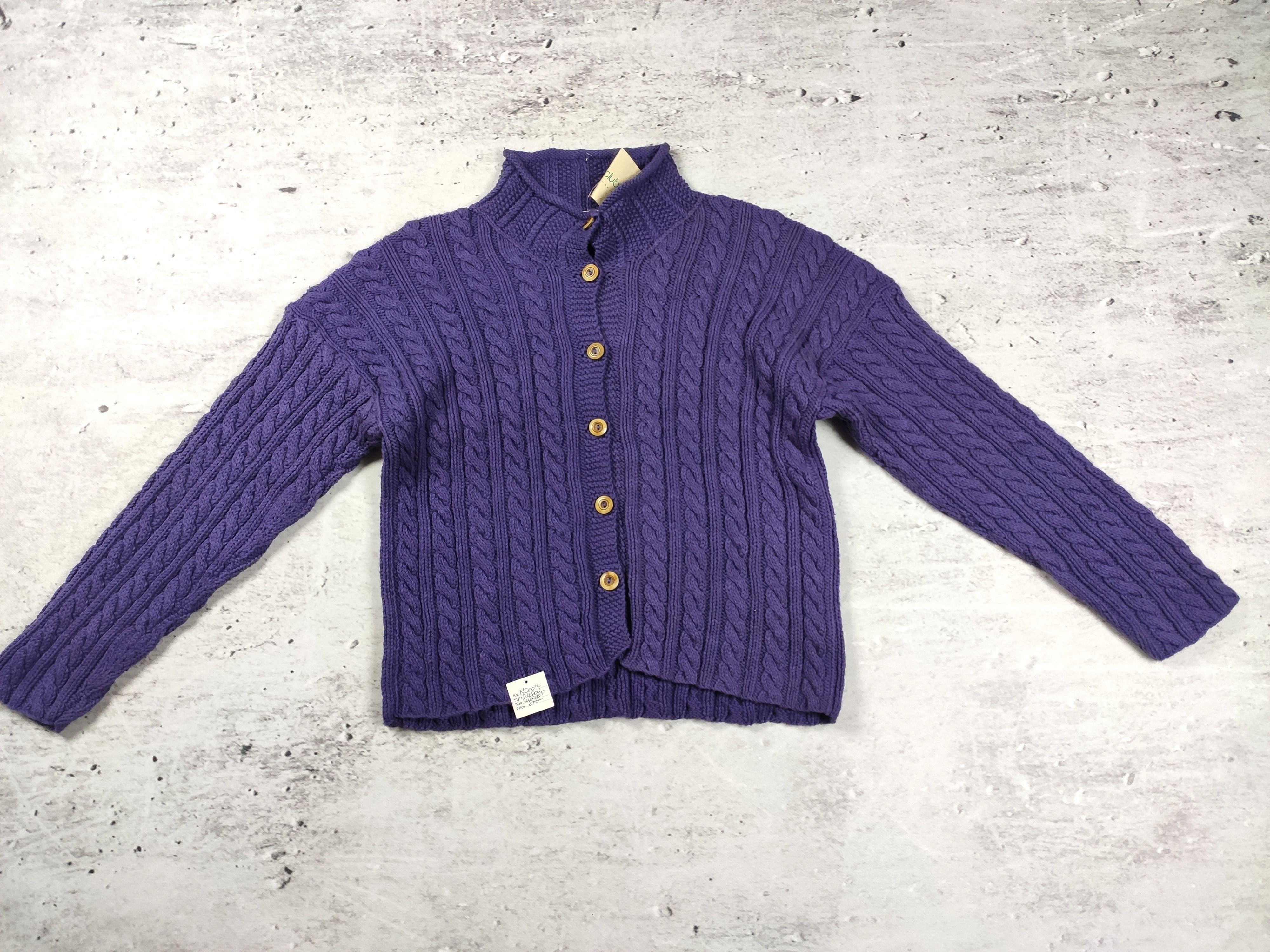 Vintage Rare vintage hippie cardigan made in nepal purple oversize Size M / US 6-8 / IT 42-44 - 4 Thumbnail