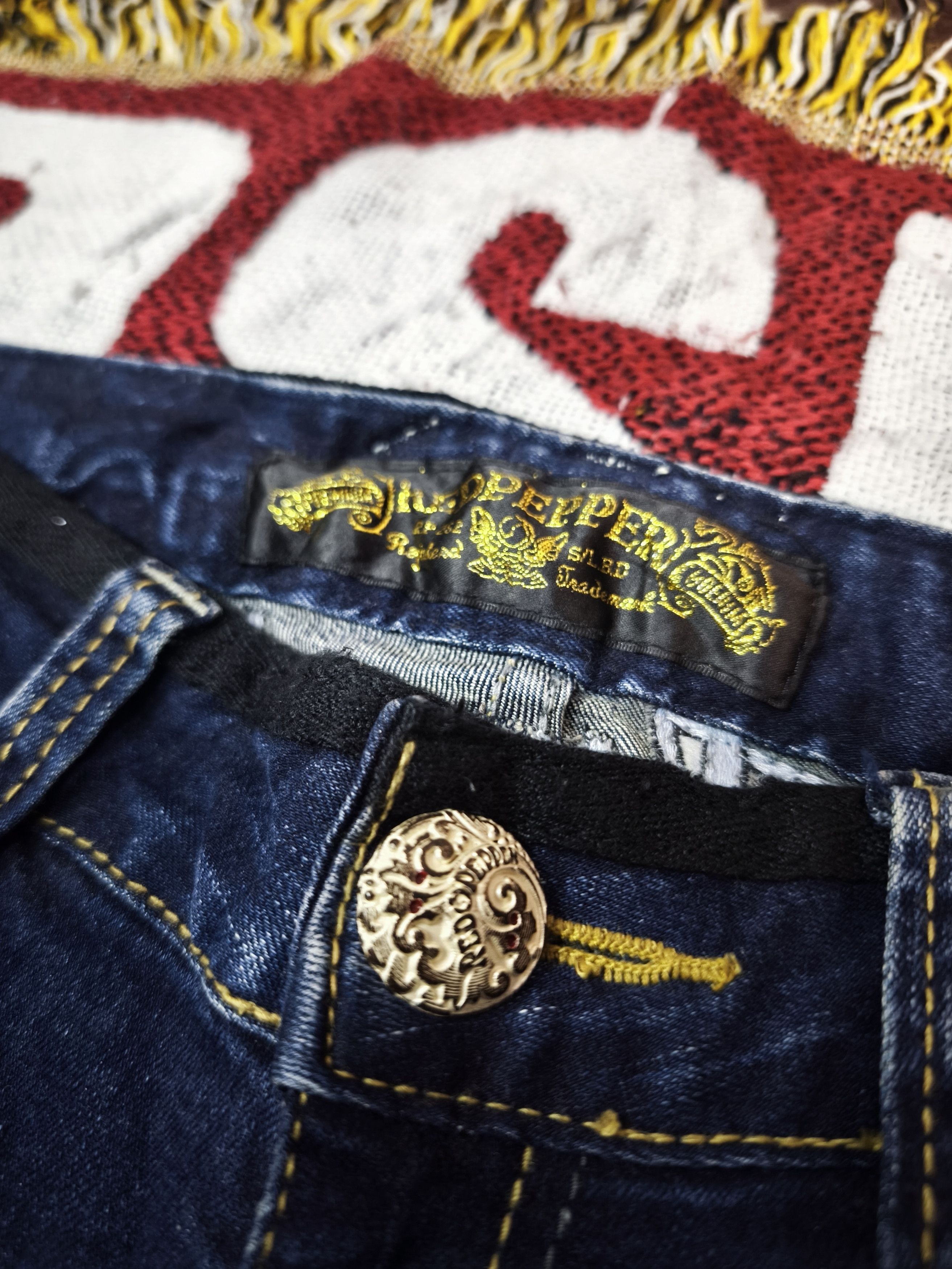 Ed Hardy Very Rare!!! Ed Hardy x Dr Pepper Embroidered Jeans. Size US 31 - 9 Thumbnail