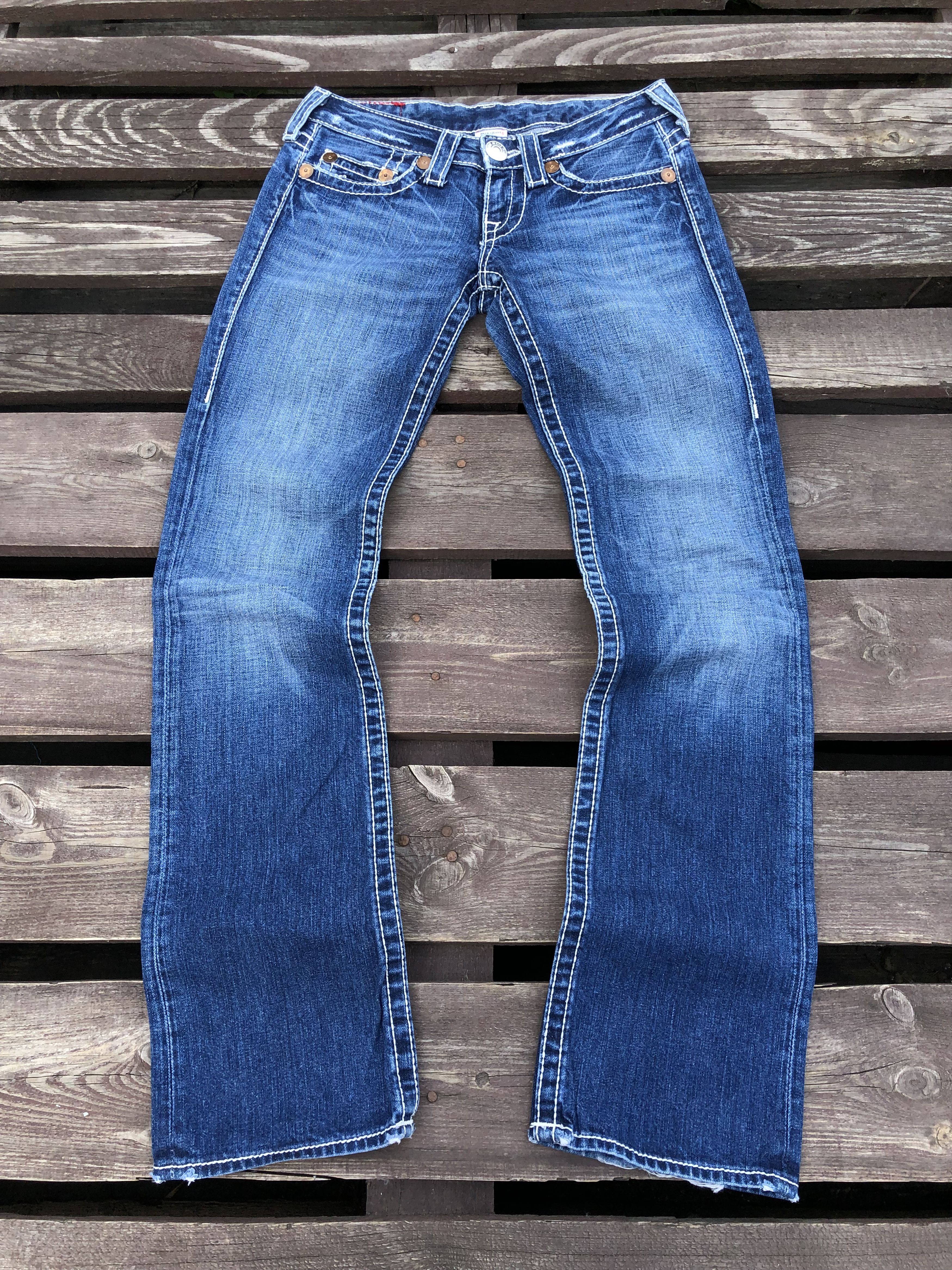 True Religion True Religion Y2K Vintage Johnny Big T Denim Jeans Size 27 Size 27" / US 4 / IT 40 - 2 Thumbnail