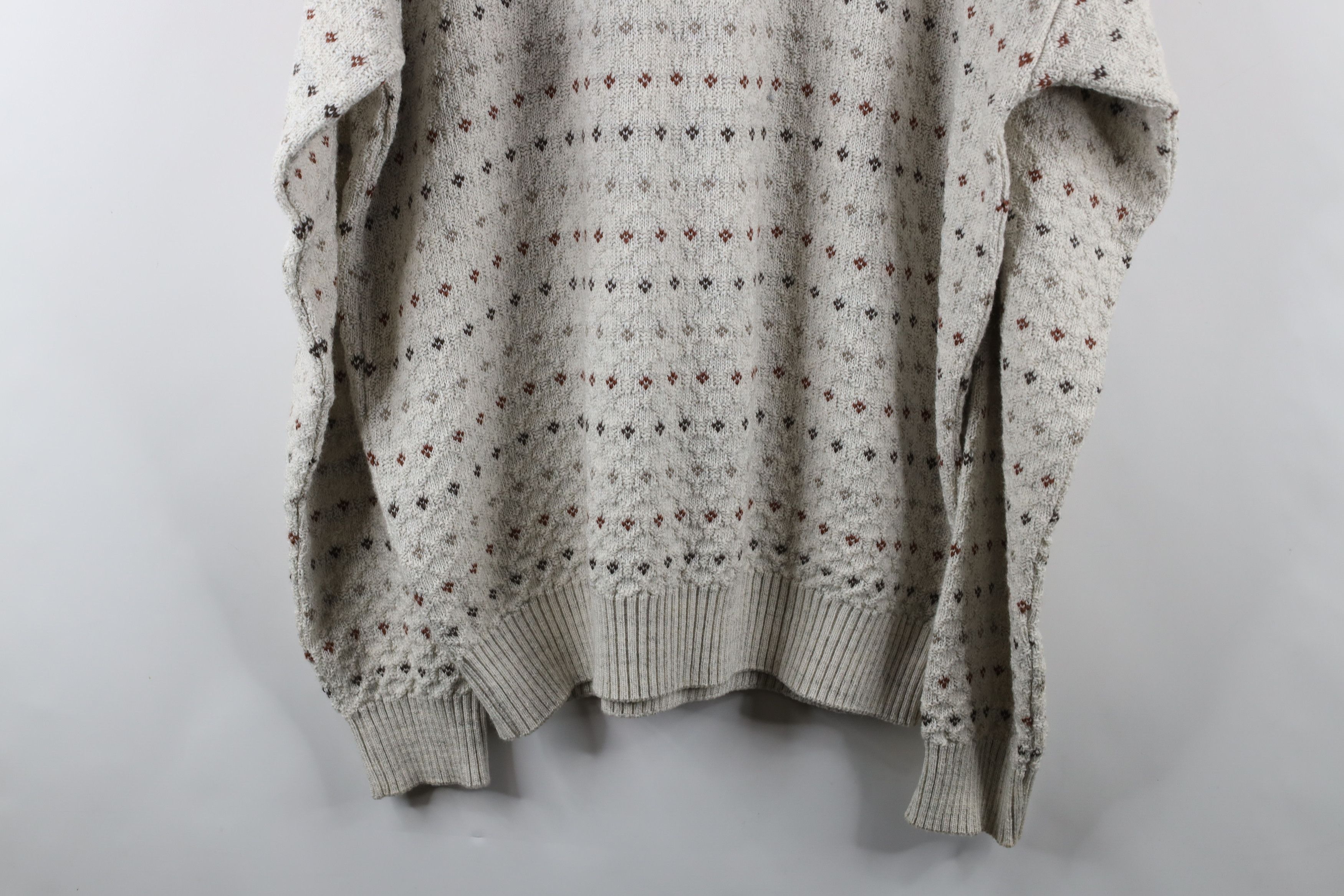 Vintage Vintage 90s Streetwear Geometric Knit Crewneck Dad Sweater Size US XL / EU 56 / 4 - 8 Thumbnail