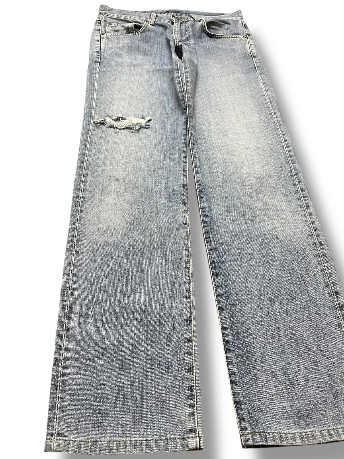 Edwin Vintage Edwin 503zz Faded Distressed Denim Size US 31 - 3 Thumbnail