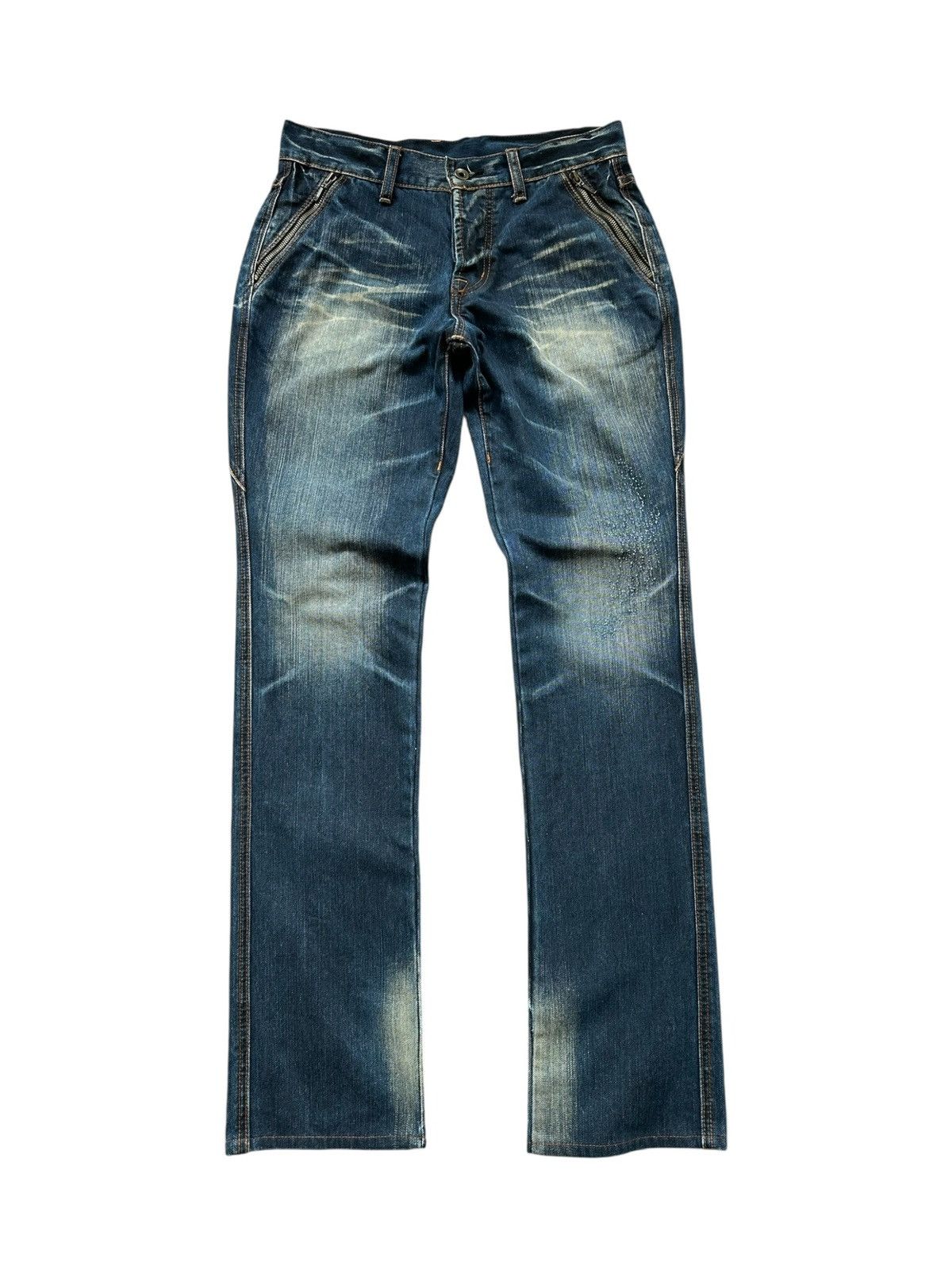 Boycott 2000's Boycott - Indigo distressed blue jeans Size US 31 - 3 Thumbnail