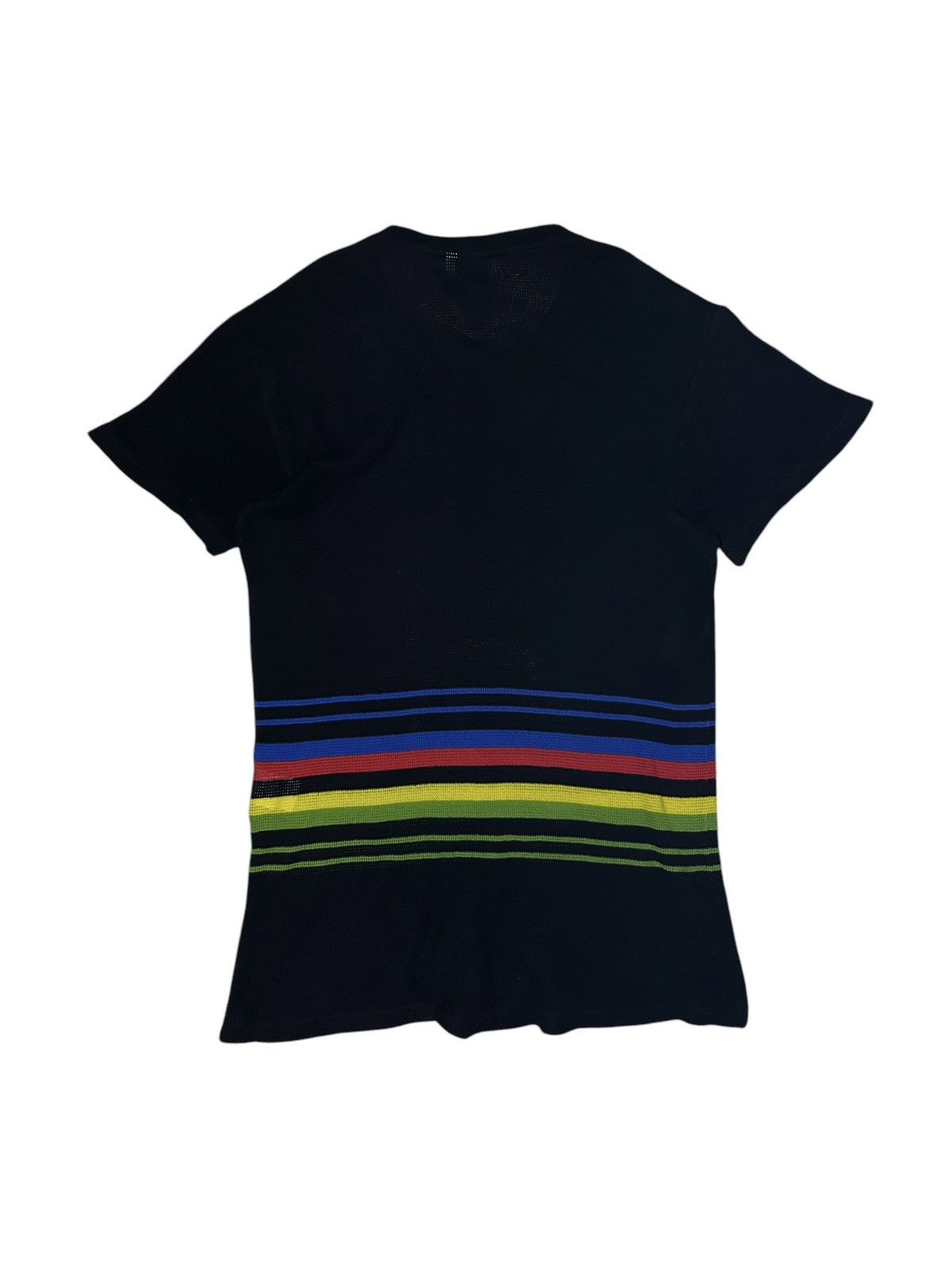 Bernhard Willhelm 00s Multicolor Waffle Knit T-Shirt Size US S / EU 44-46 / 1 - 2 Thumbnail