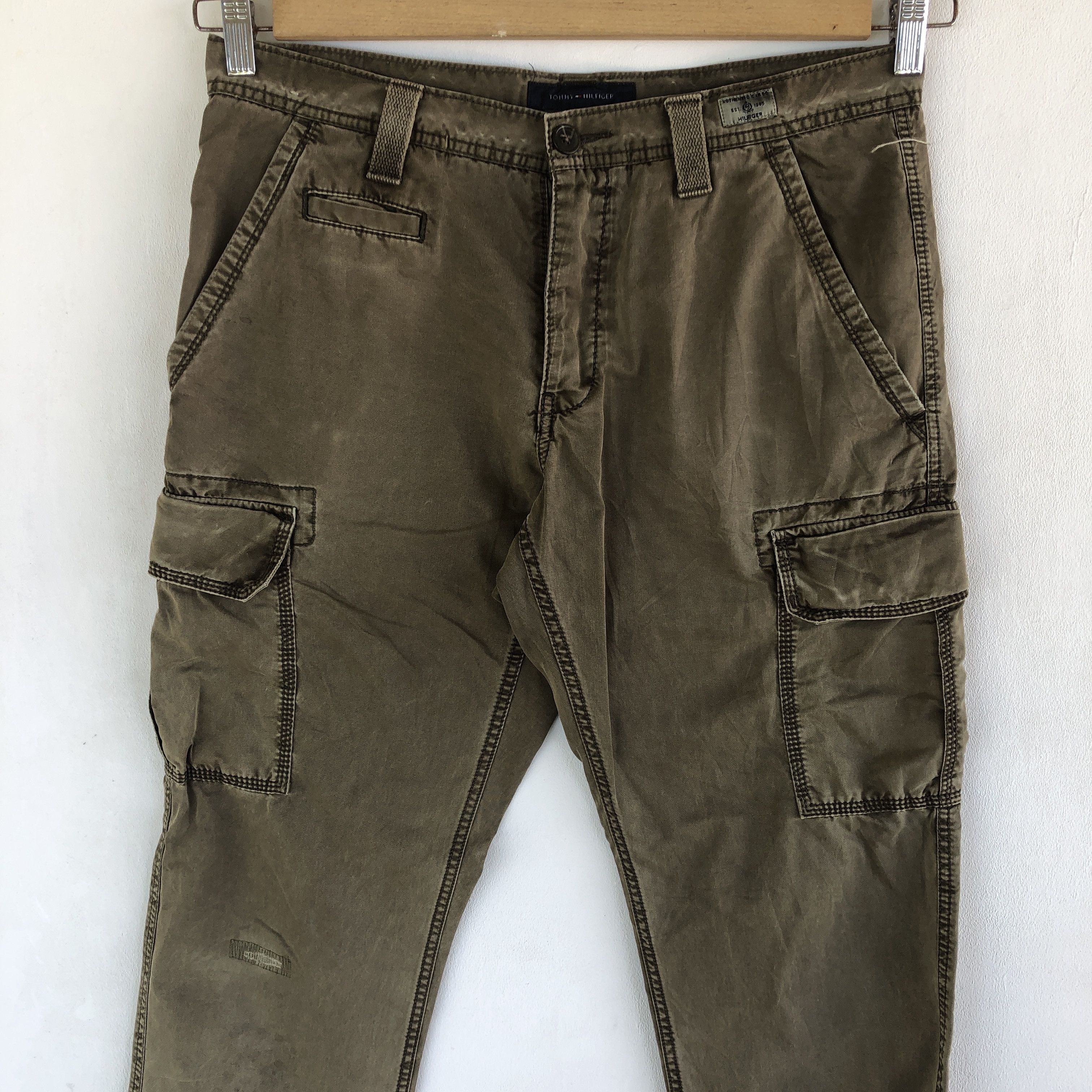 Japanese Brand Vintage Japanese Cargo Pants Multi Pocket Military Trousers Size US 30 / EU 46 - 3 Thumbnail