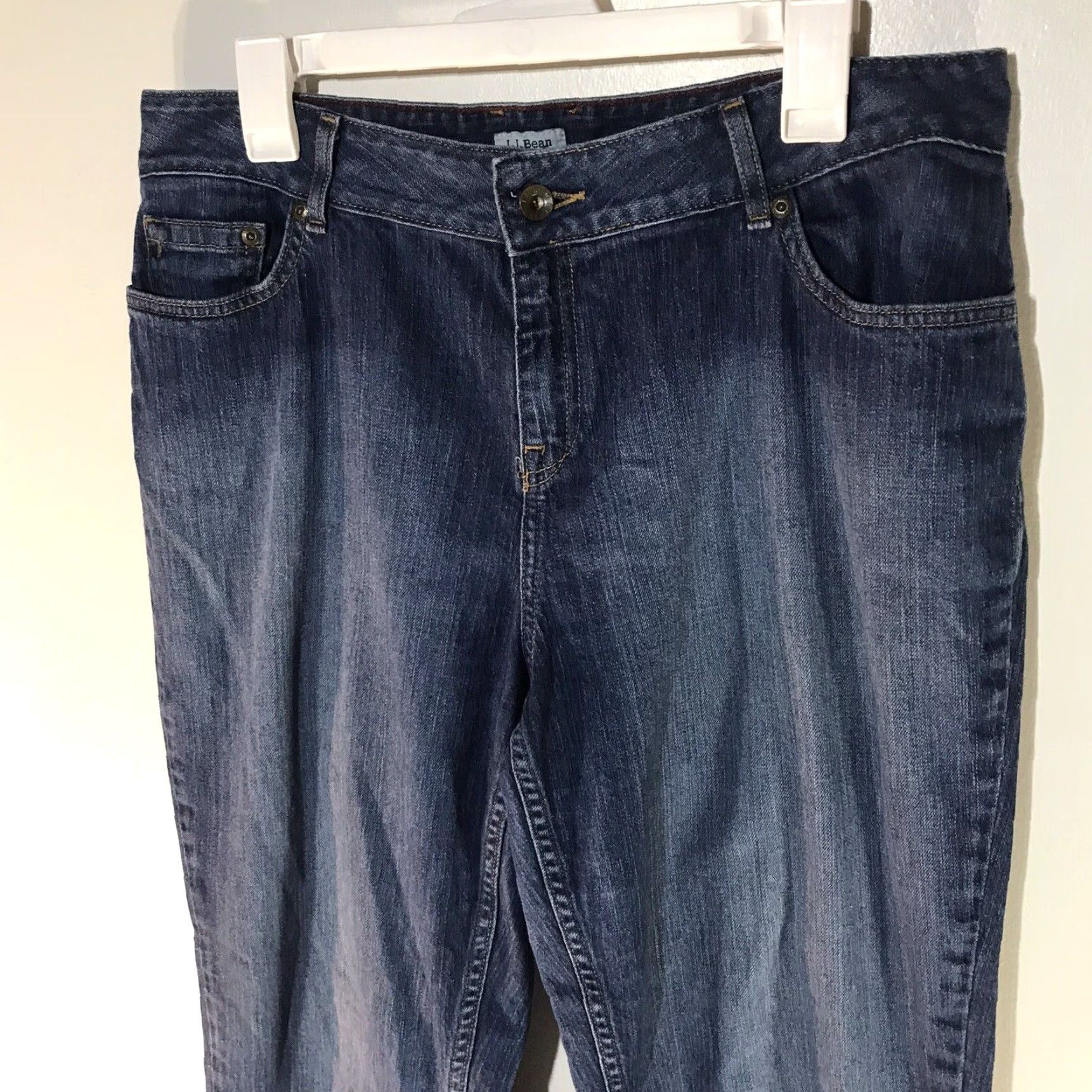 Vintage VINTAGE LL Bean Favorite Fit Jeans Womens Size 14 Blue 90s 5-Pocket Denim Stretch Cotton Spandex Size 36" / US 14 / IT 50 - 2 Thumbnail