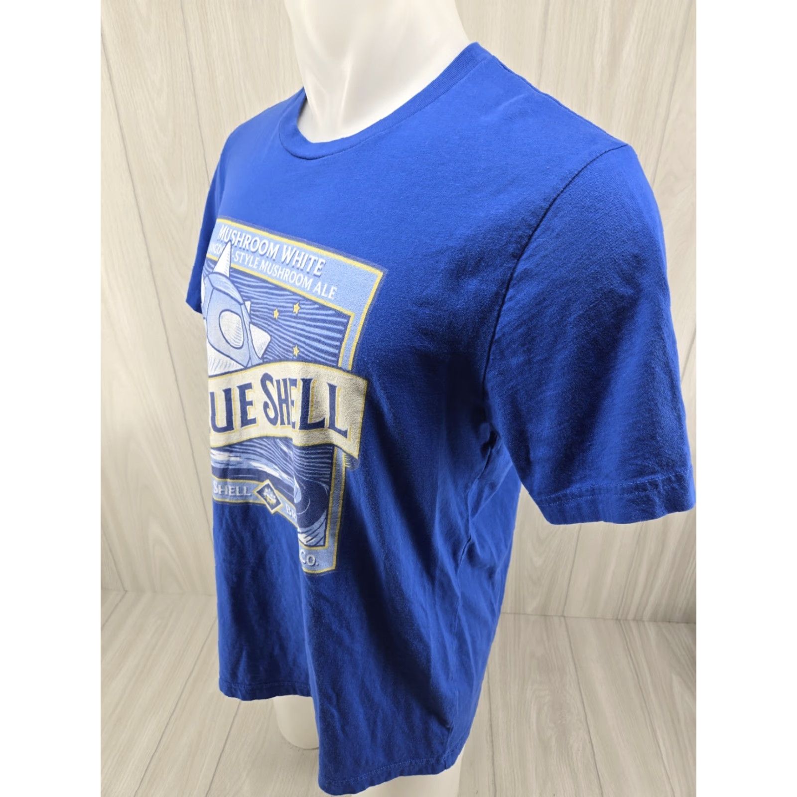 Vintage VINTAGE Blue Shell Brewing Co Shirt L Mens Short Sleeve T-Shirt Blue Size US L / EU 52-54 / 3 - 6 Thumbnail