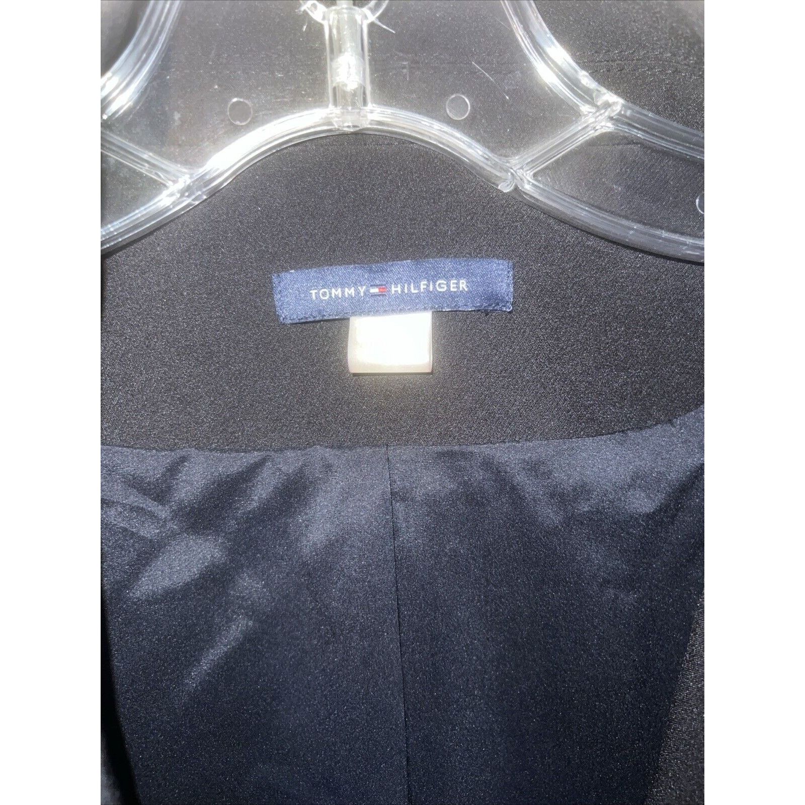 Tommy Hilfiger Tommy Hilfiger Women’s Blazer Open Front Black Size 10 Poly Size L / US 10 / IT 46 - 5 Thumbnail