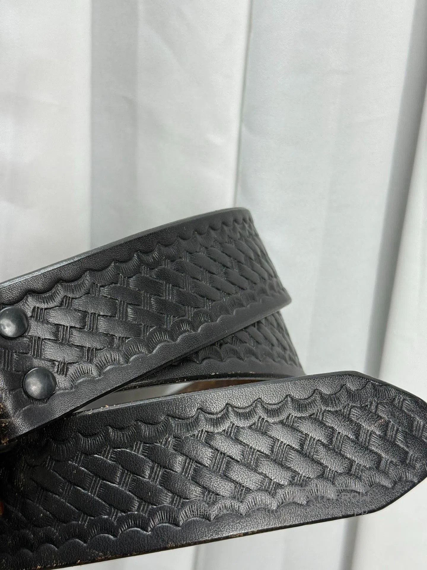 DEN IM by SIKI IM NUMBER (N)ine 06SS Star Woven Leather Belt. Size ONE SIZE - 3 Thumbnail