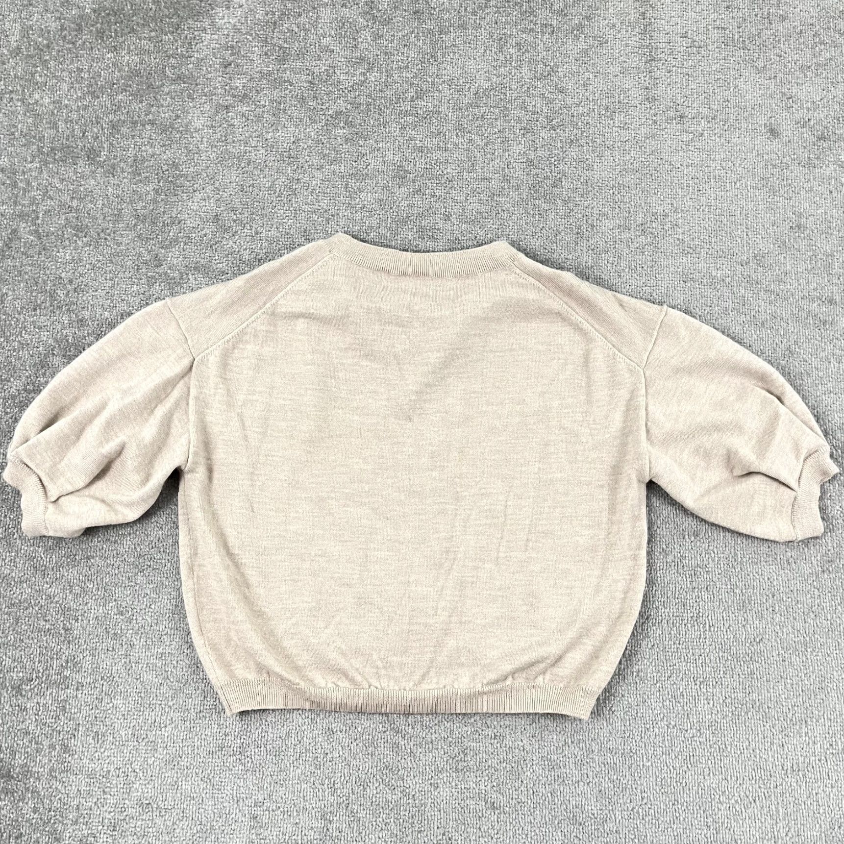 Vintage The Reset R Label Sweater Womens Medium Brown 100% Wool Split Neck Casual Preppy Size M / US 6-8 / IT 42-44 - 7 Thumbnail