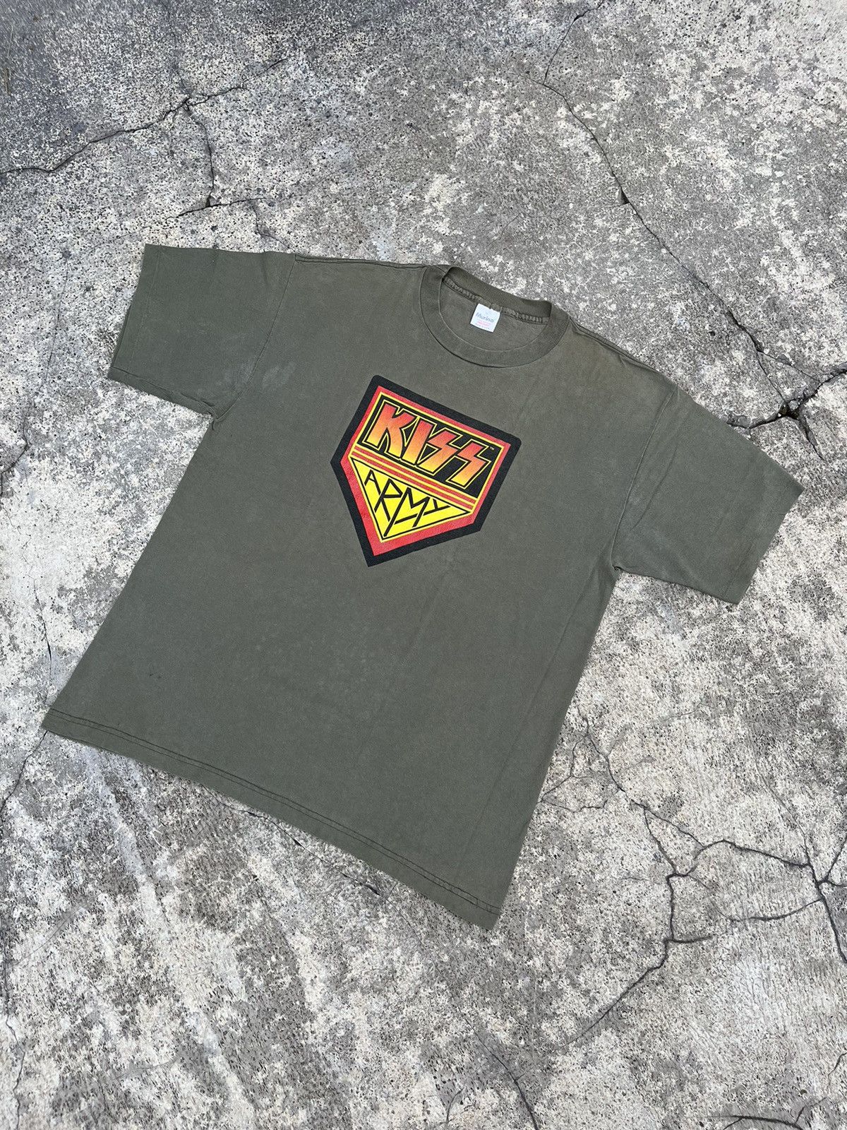 KISS × Vintage T-shirt Vintage Kiss Army 1996 Size US XL / EU 56 / 4 - 1 Thumbnail