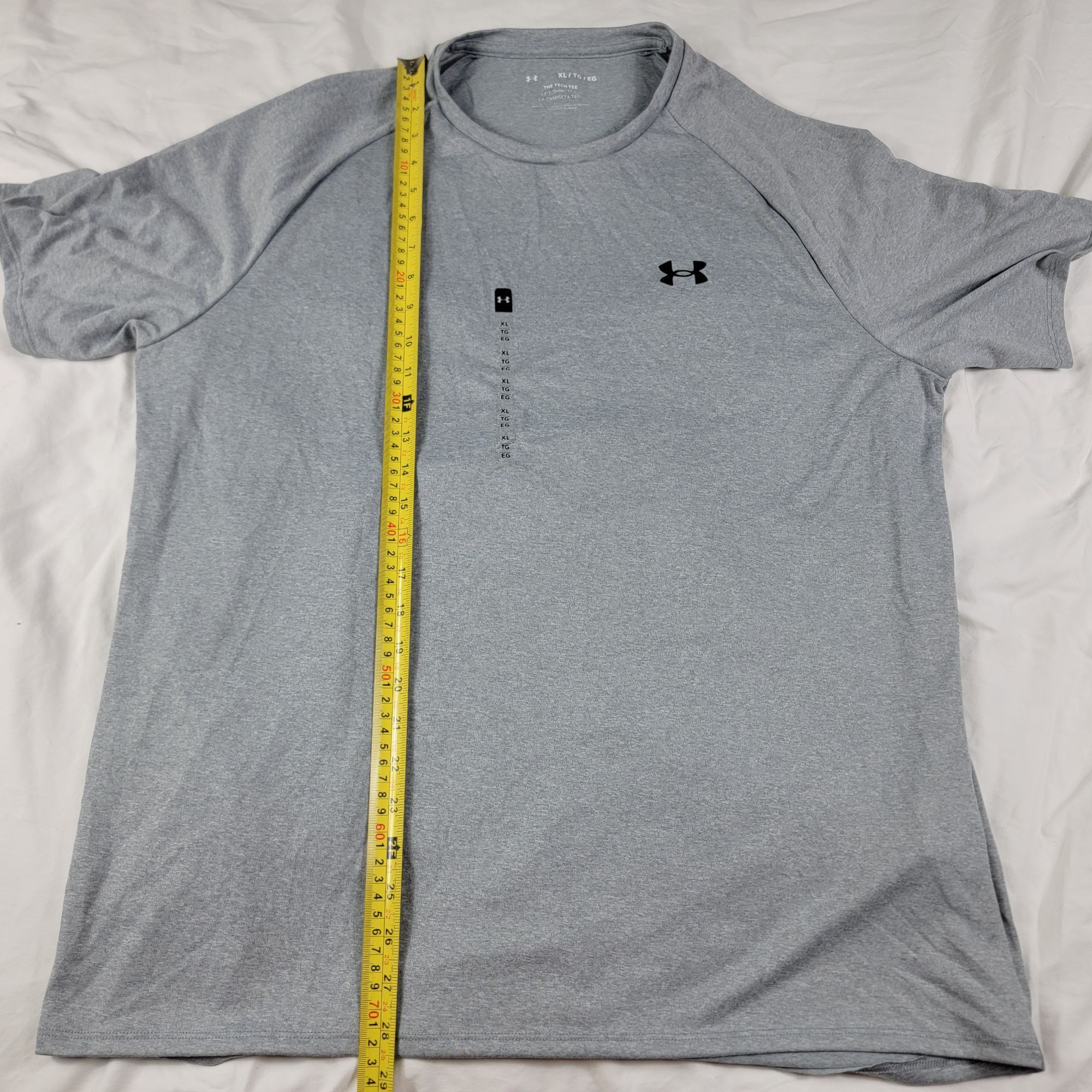 Under Armour Under Armour Mens XL Gray The Tech Tee Shirt Short Sleeve At Size US XL / EU 56 / 4 - 8 Thumbnail