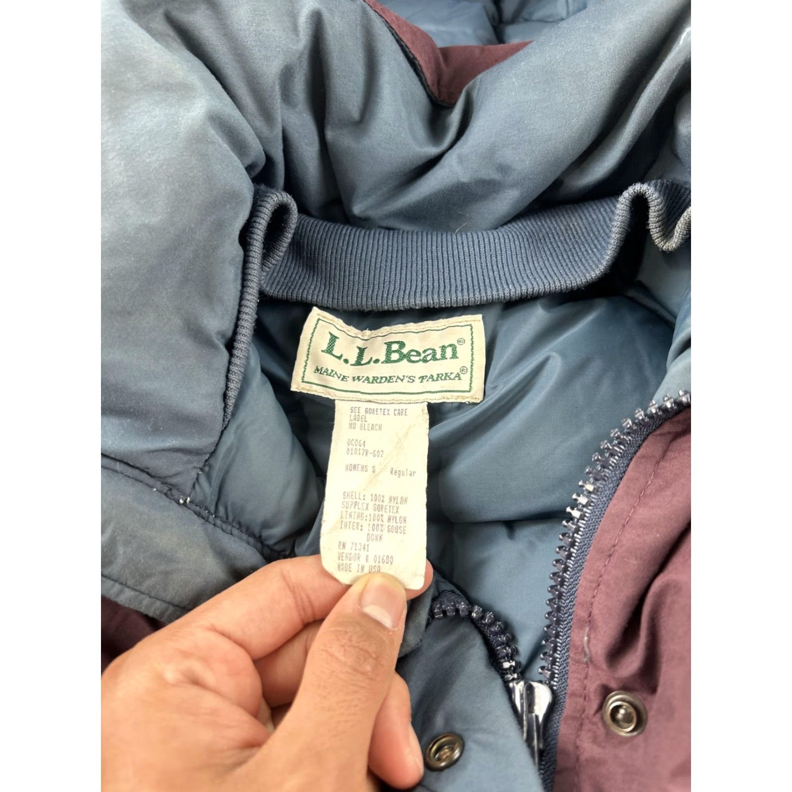 Vintage VINTAGE LL Bean Coat Womens Small Red Maine Wardens Parka Goose Down 80s Size S / US 4 / IT 40 - 2 Thumbnail