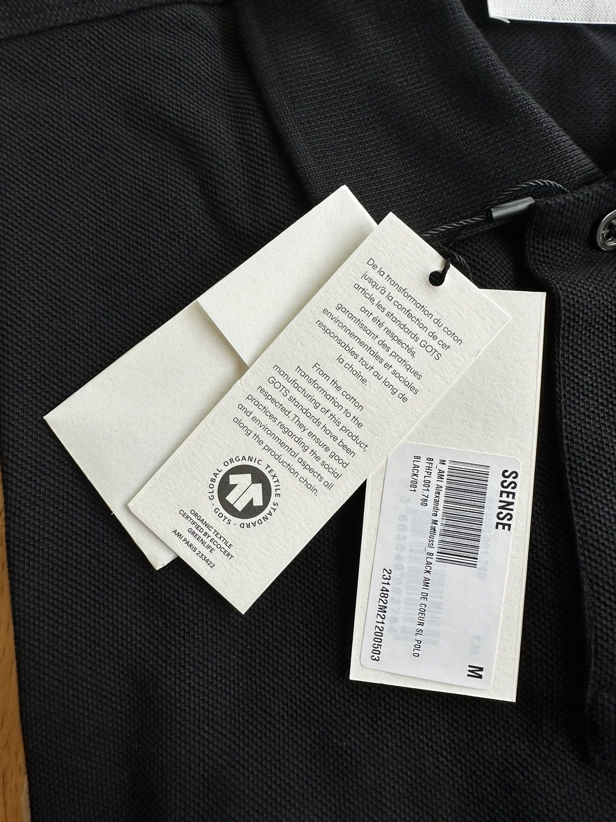 AMI Black Ami de Cœur Polo Size US M / EU 48-50 / 2 - 3 Thumbnail
