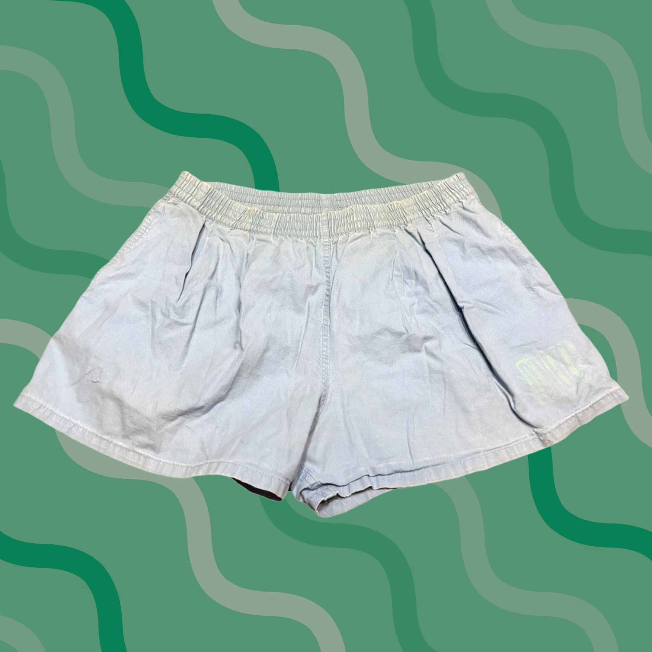 O'Neill VINTAGE O'neill Shorts M Blue 100% Cotton Surf Skate Beach 80s 90s retro Board OP USA Size US 31 - 1 Thumbnail