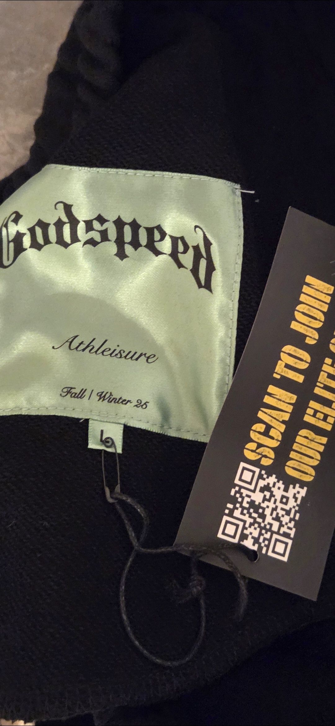 Godspeed Godspeed OG Logo V2 Sweatpants Black Size Large NWT Size US 36 / EU 52 - 3 Thumbnail