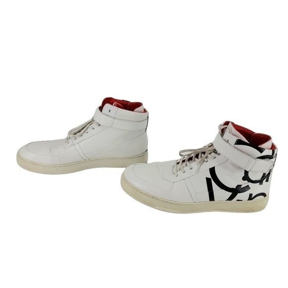Calvin Klein Calvin Klein Navin Nappa Logo High Top Sneakers Sz 11 White Size US 11 / EU 44 - 7 Thumbnail