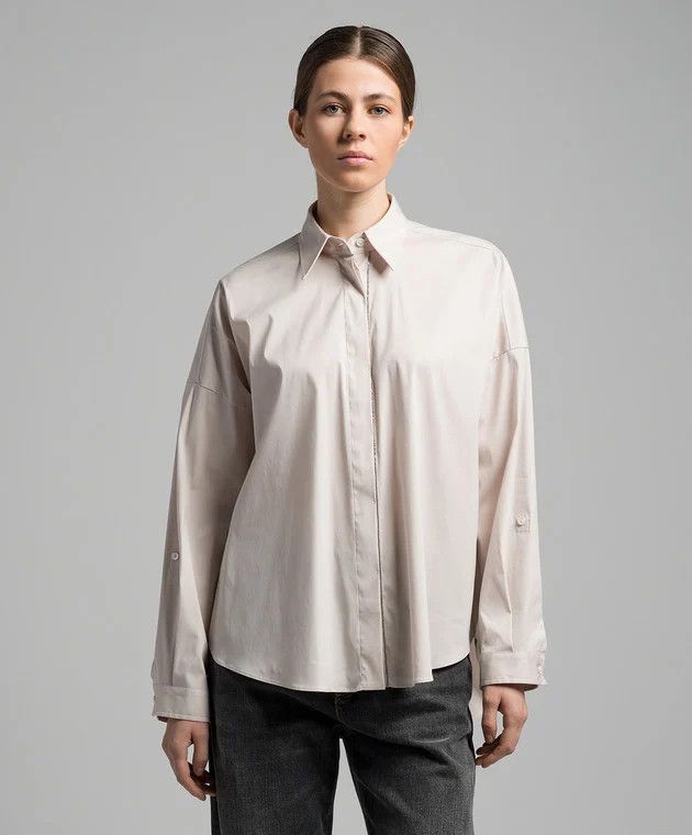 Brunello Cucinelli o1w1db10825 Blouse in Light/Pastel Pink Size S / US 4 / IT 40 - 3 Thumbnail