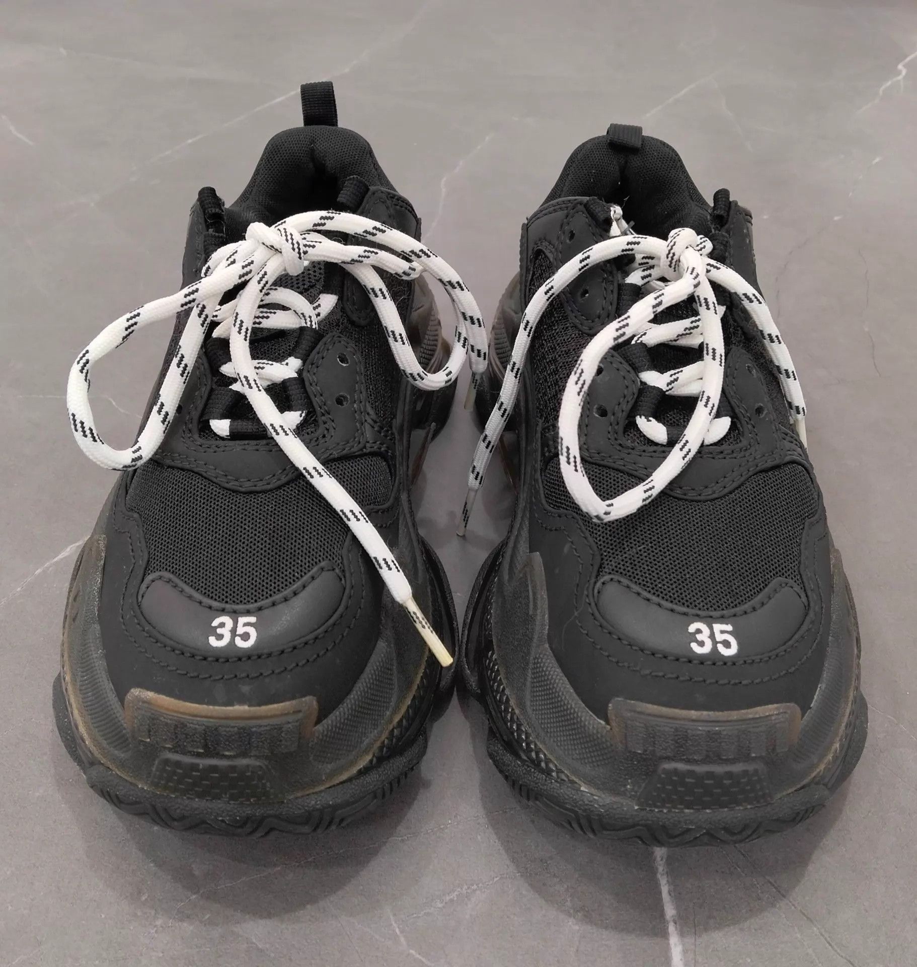 Balenciaga Balenciaga Triple S Black 35 EU Size US 5 / IT 35 - 4 Thumbnail