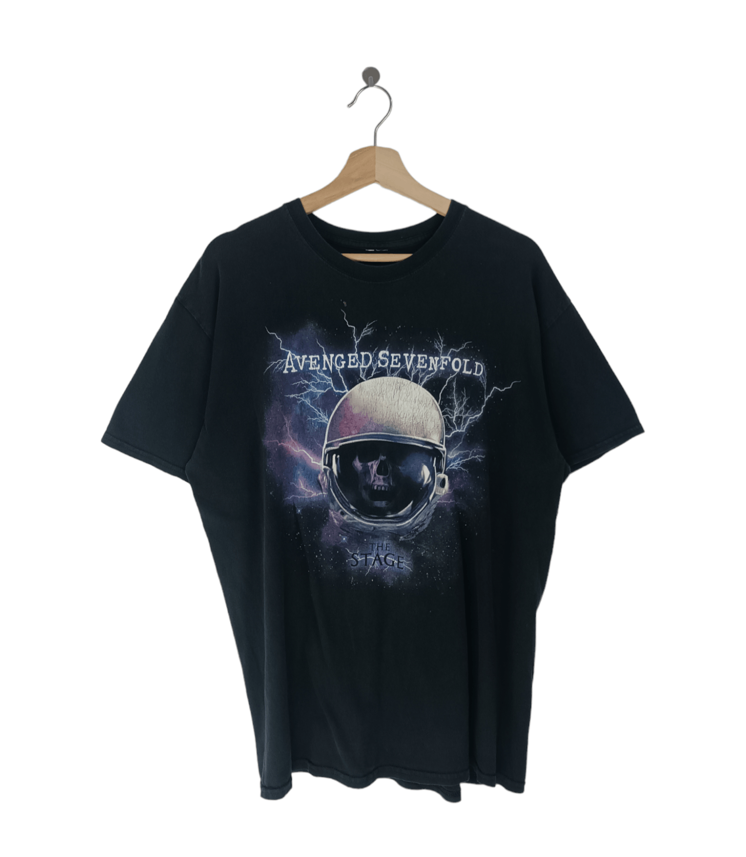 Band Tees THRASHED FADED VINTAGE A7X AVENGED SEVENFOLD 2017 TOUR METAL Size US L / EU 52-54 / 3 - 1 Thumbnail