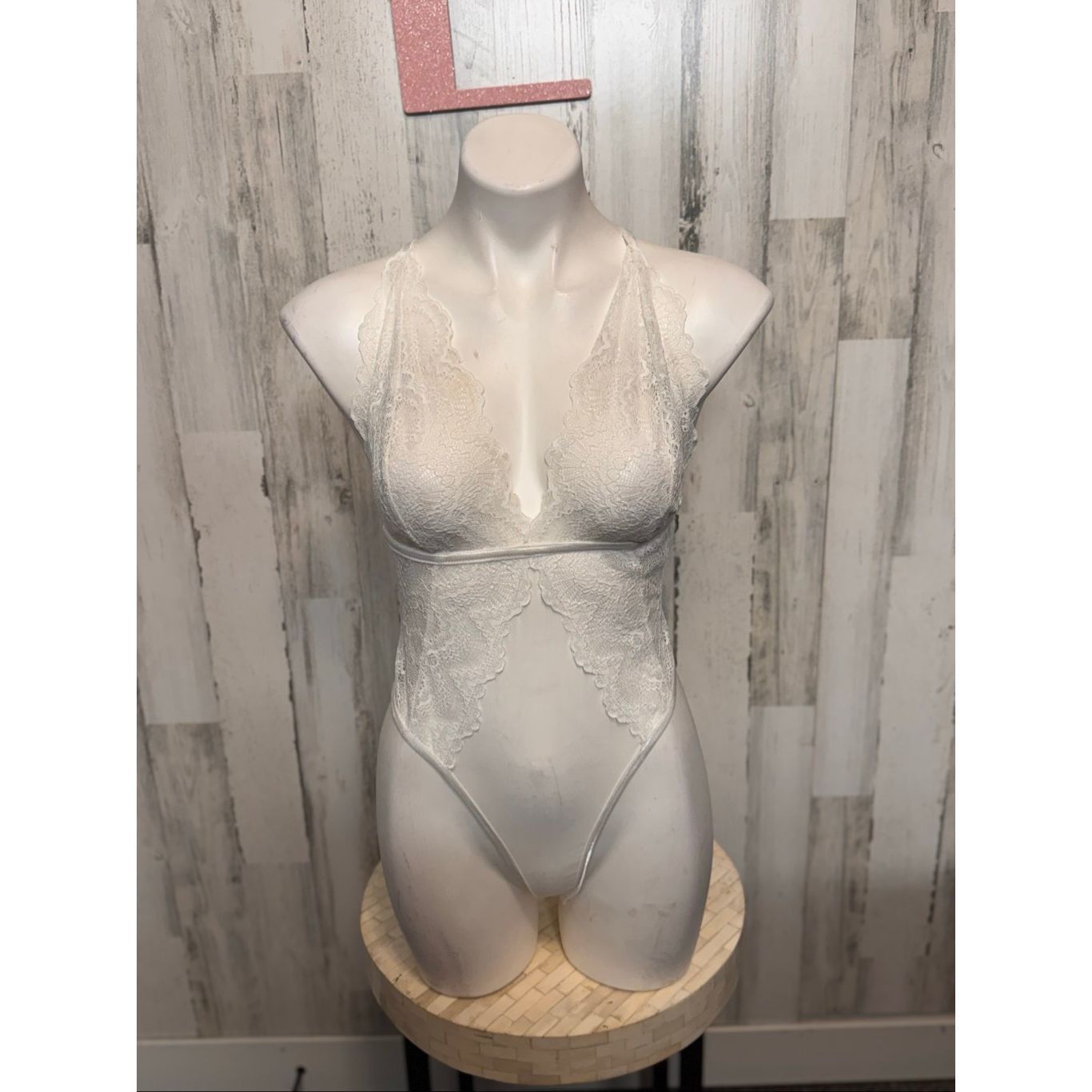 Other Bozzolo White Lace Bodysuit Women’s Size L Size L / US 10 / IT 46 - 4 Thumbnail