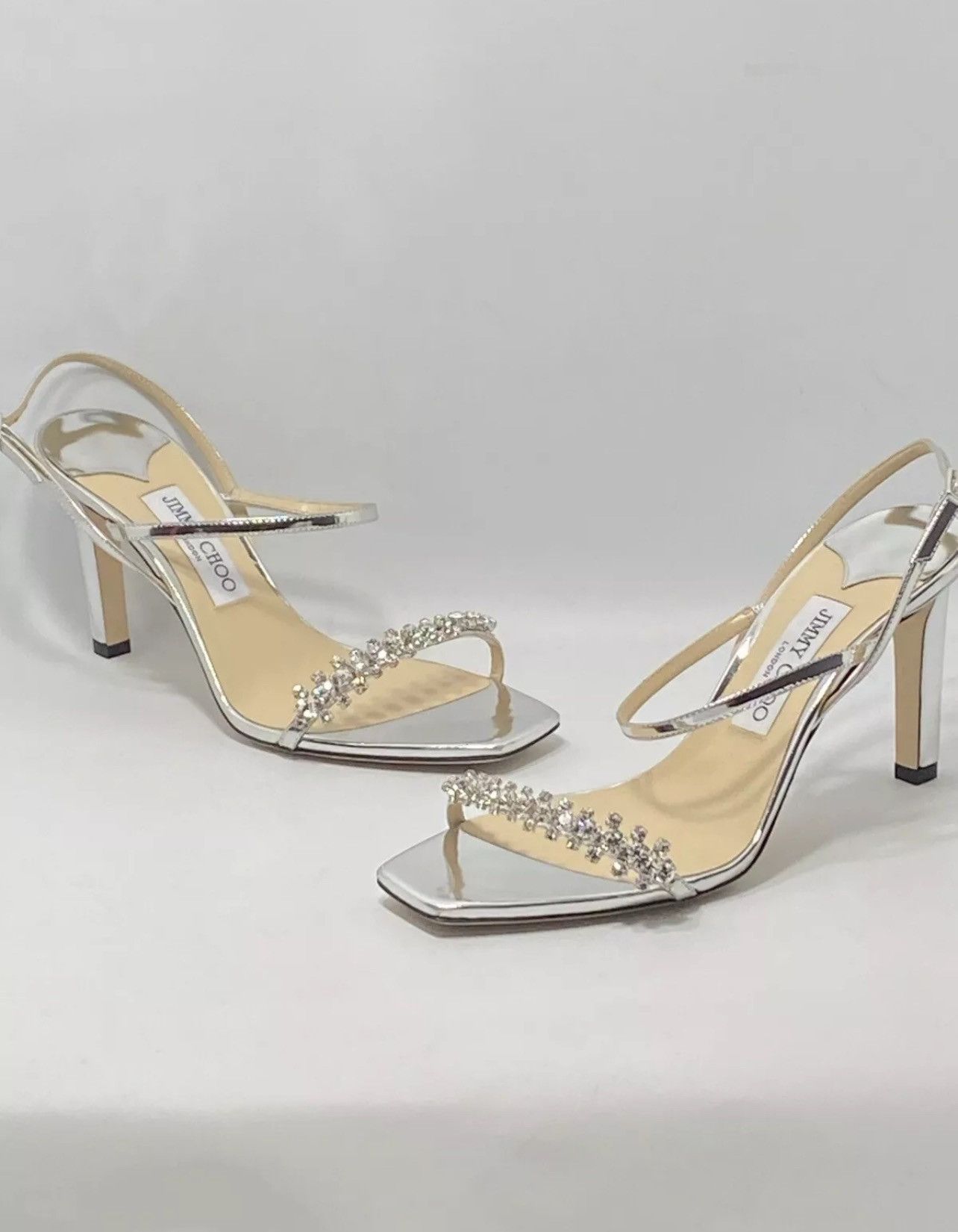 Jimmy Choo Jimmy Choo Meira Embellished Patent Leather Sandals size 39 Size US 9 / IT 39 - 9 Thumbnail