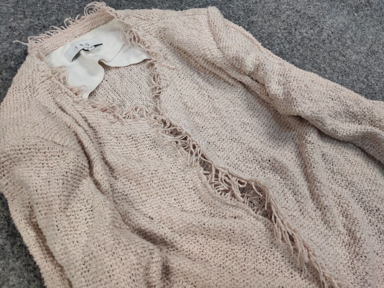 Iro IRO Shavani design open-front boucle Beige Blazer Jacket Size M / US 6-8 / IT 42-44 - 12 Thumbnail