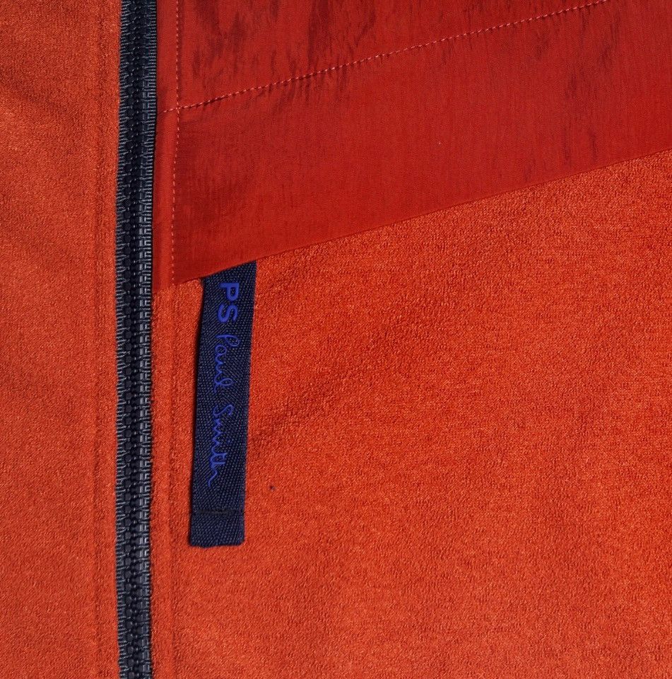 Paul Smith PS Paul Smith Terry Fleece Nylon Zip Orange Sweater Jacket M Size US M / EU 48-50 / 2 - 8 Thumbnail