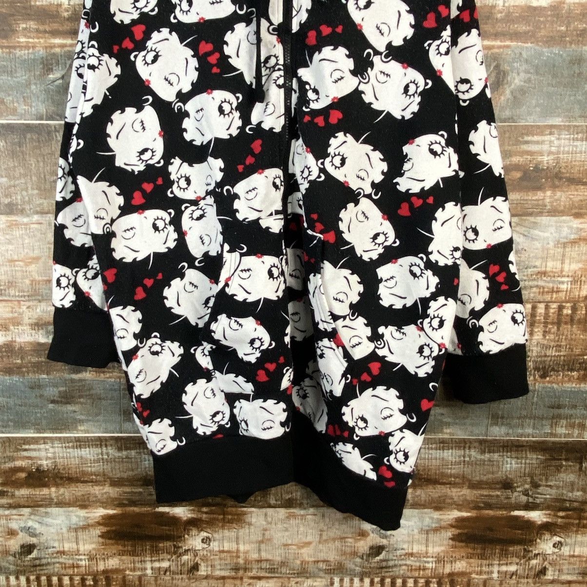Japanese Brand DL Betty Boop full print Black Hoodie #C863 Size US XL / EU 56 / 4 - 6 Thumbnail
