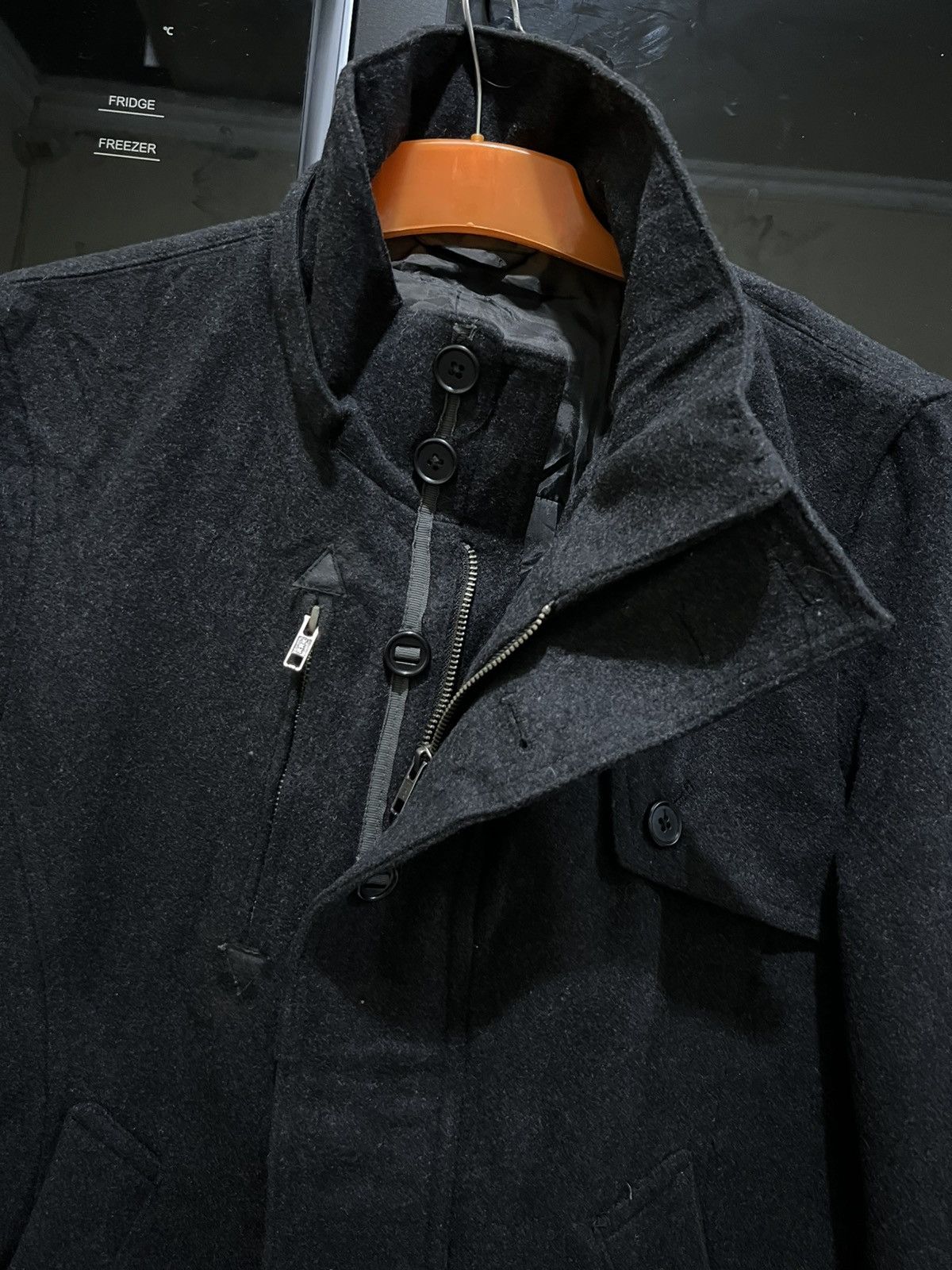 If Six Was Nine × Japanese Brand × Takeo Kikuchi Tk Mix Pice By Takeo Kikuchi Wool Blanket coat Size US M / EU 48-50 / 2 - 2 Thumbnail