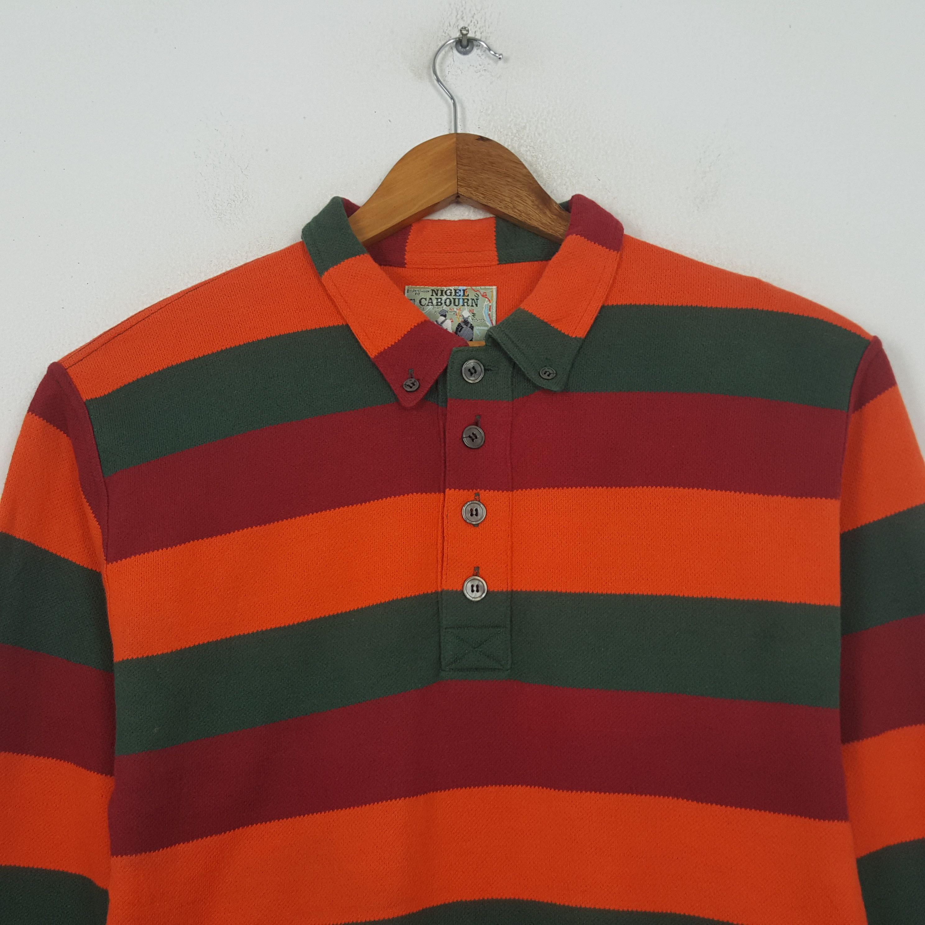 Nigel Cabourn Vintage Nigel Cabourn Rare Fashion Brand Polos RR1 Size US M / EU 48-50 / 2 - 2 Thumbnail