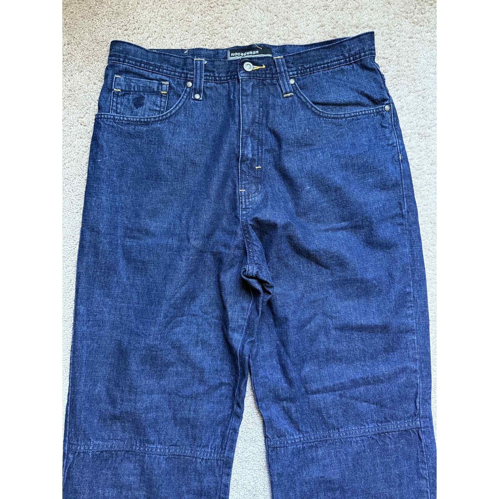 Rocawear Rocawear Straight Leg Workwear Jeans Blue Mens 34W x 34L Size US 34 / EU 50 - 5 Thumbnail