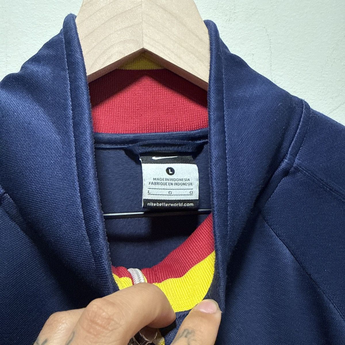 Other MEN'S NIKE FC BARCELONA 2013/2014 JACKET TRACK TOP SOCCER Size US L / EU 52-54 / 3 - 2 Thumbnail