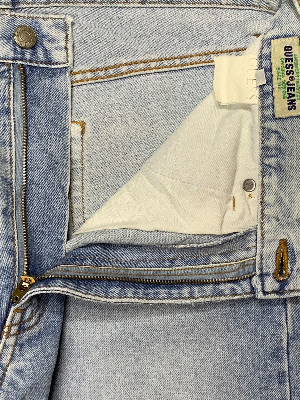 Guess SALES🔥Vintage Guess Usa Stone Wash Distressed Baggy Jeans Size US 32 / EU 48 - 9 Thumbnail
