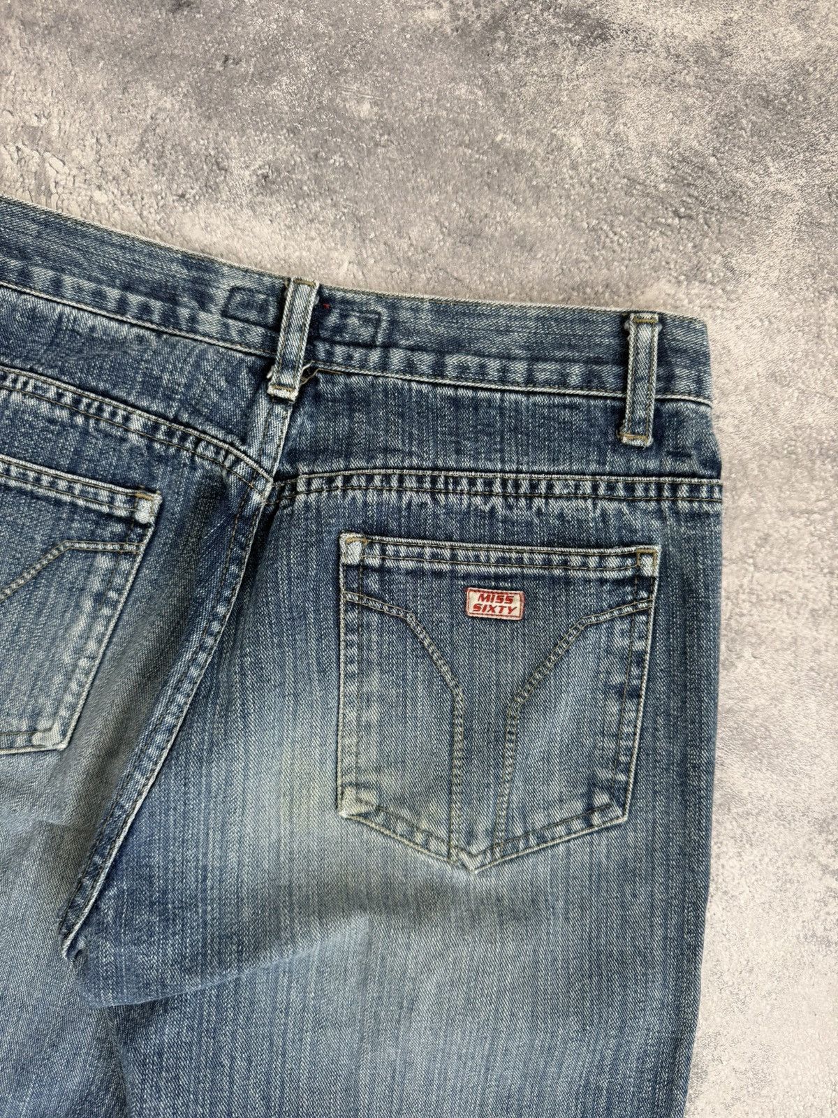 Miss Sixty Vintage Y2K Miss Sixty Flared Low Rise Jeans Hype Streetwear Size 29" - 12 Thumbnail