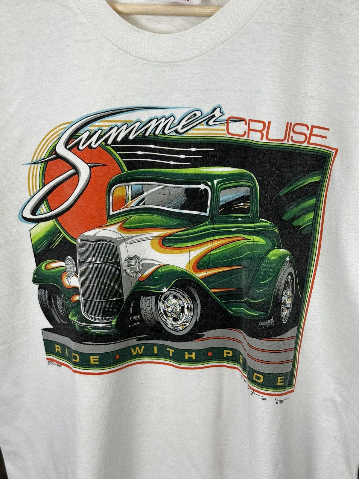 Vintage Crazy Vintage 89s Hot Rod Graphic Tee Single Stitch Size US L / EU 52-54 / 3 - 5 Thumbnail