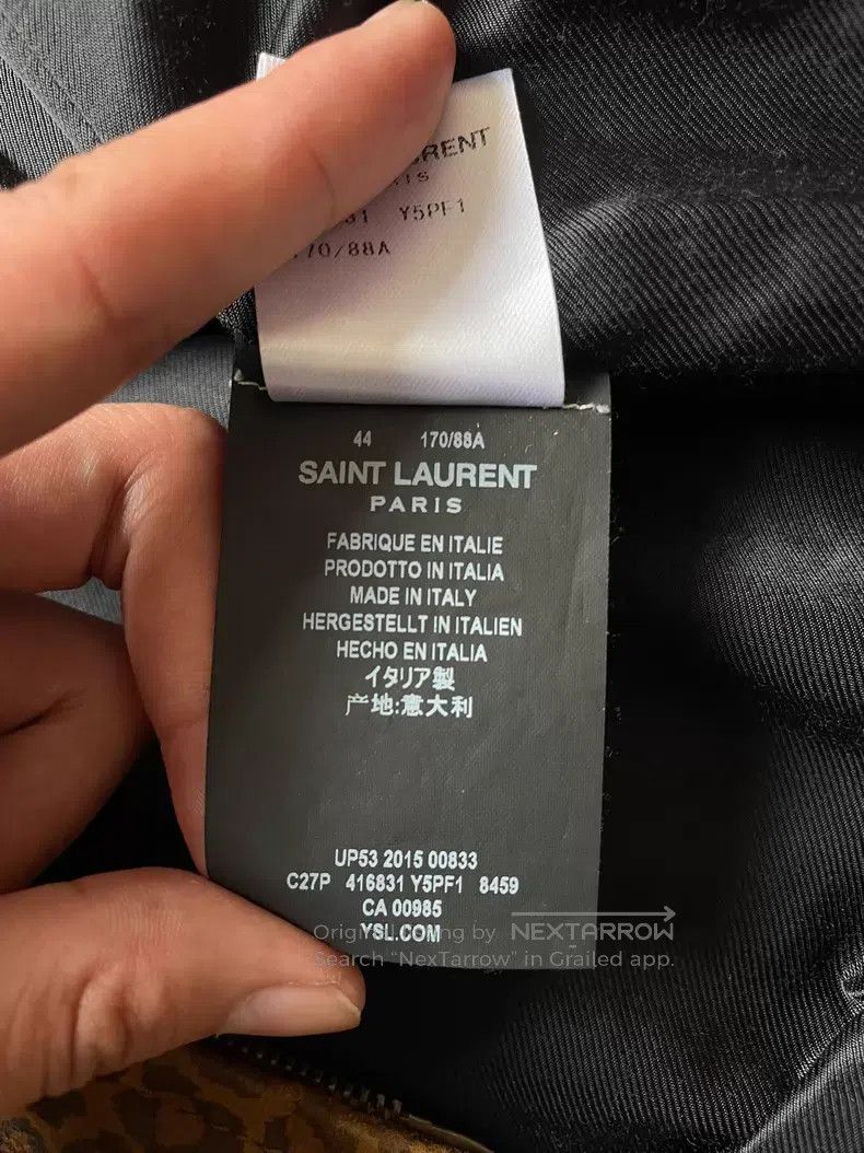 Saint Laurent Paris Saint Laurent Paris Leather and Suede Leopard Print Patchw Size US S / EU 44-46 / 1 - 6 Thumbnail