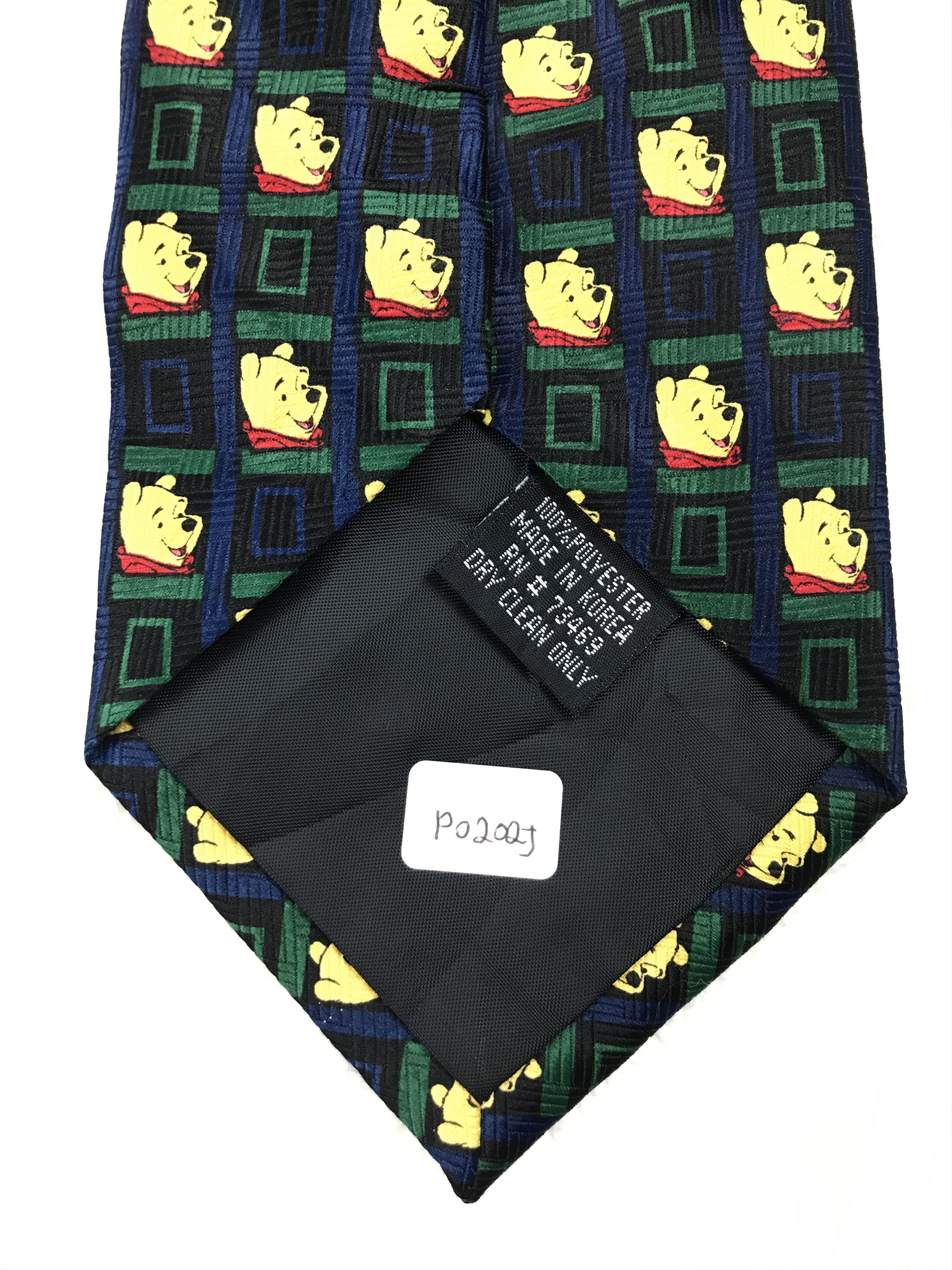Designer × Vintage Vintage Pooh 100% Polyester Necktie Size ONE SIZE - 9 Thumbnail