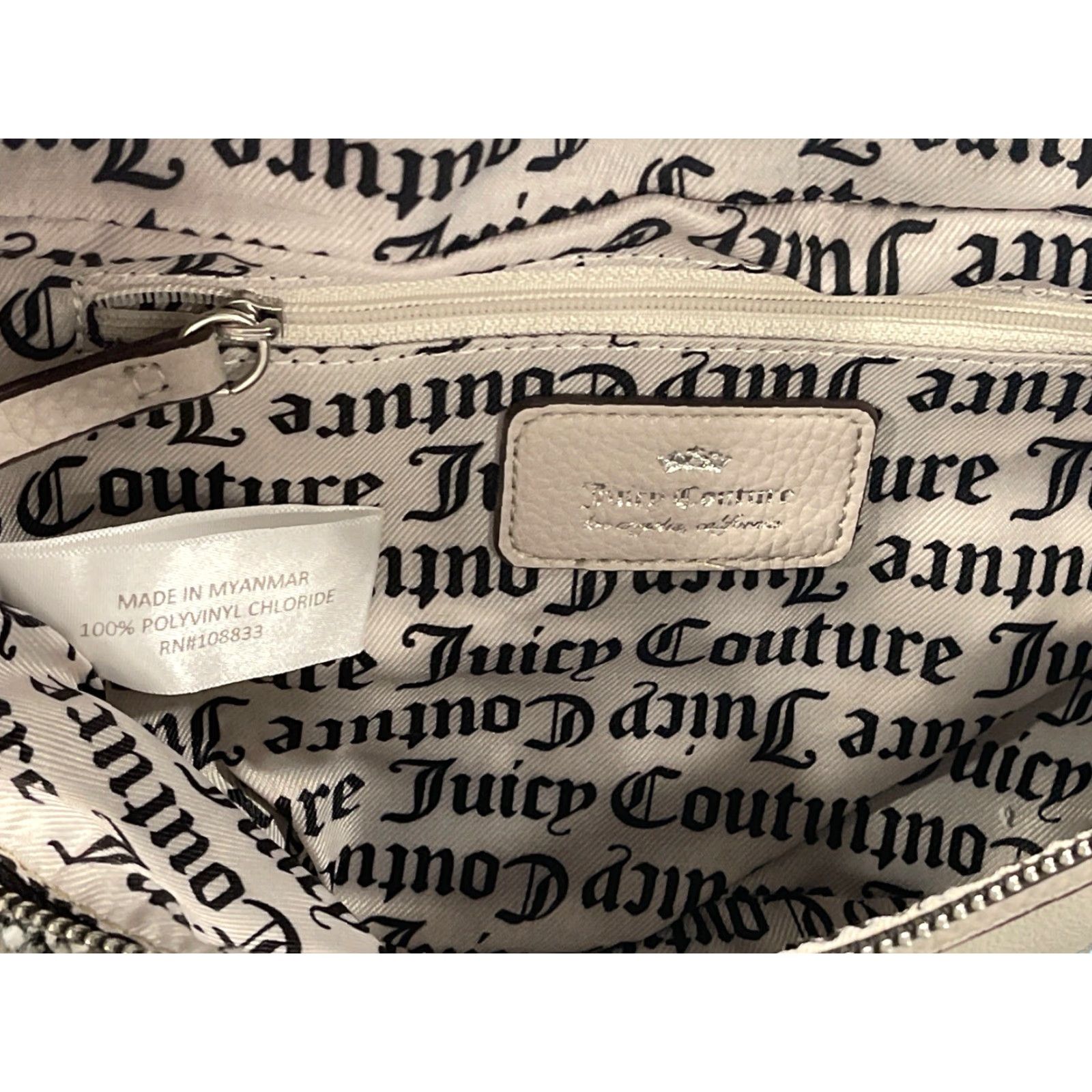 Juicy Couture Juicy Couture Fanny Pack Belt Bag Silver Gray Adjustable Waistband NWOT Ret 8 Size ONE SIZE - 6 Thumbnail