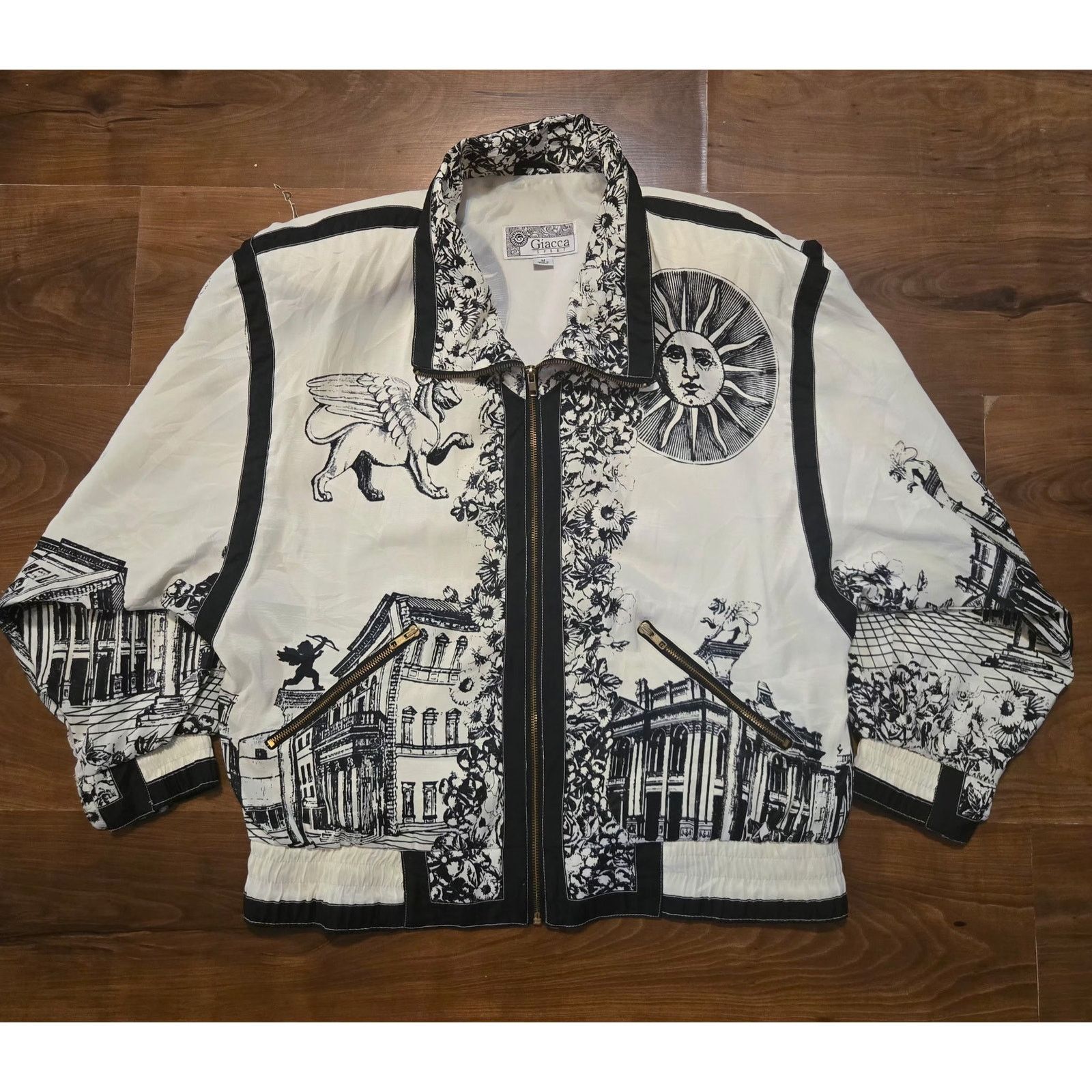 Vintage Vintage Rome Graphic Art Cityscape Windbreaker Jacket Size M Size M / US 6-8 / IT 42-44 - 9 Thumbnail