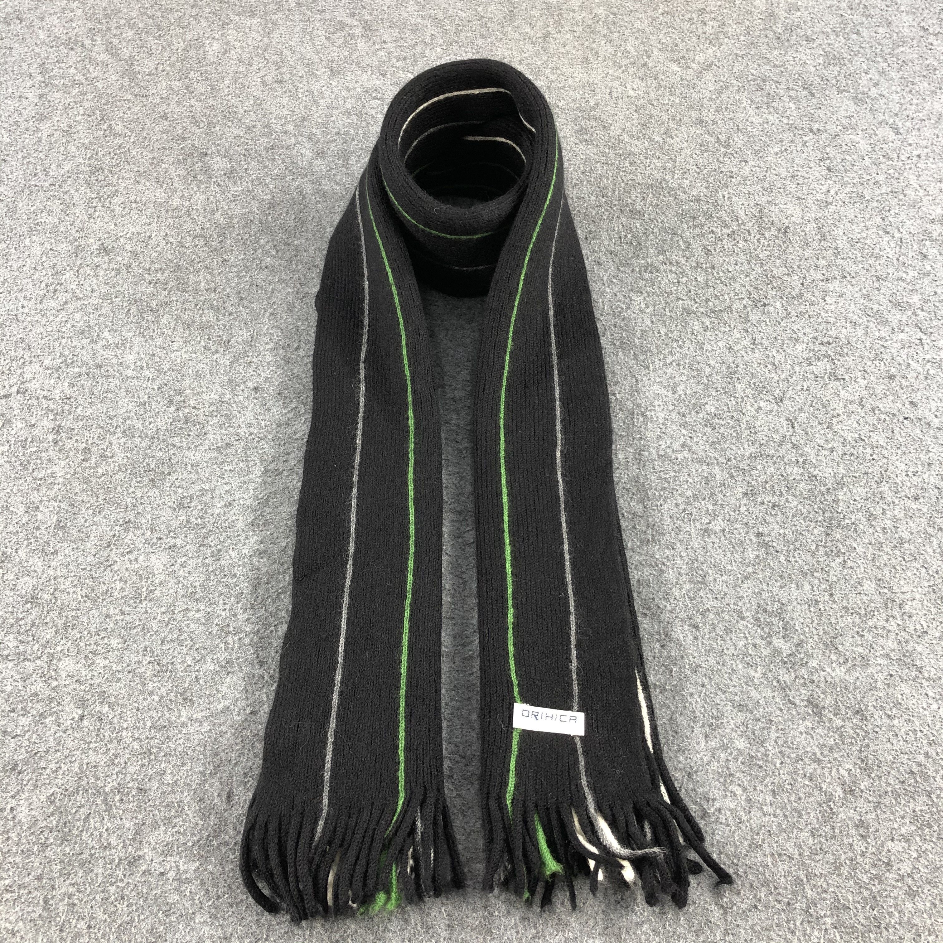 Orihica Striped Wool Scarf Muffler V699