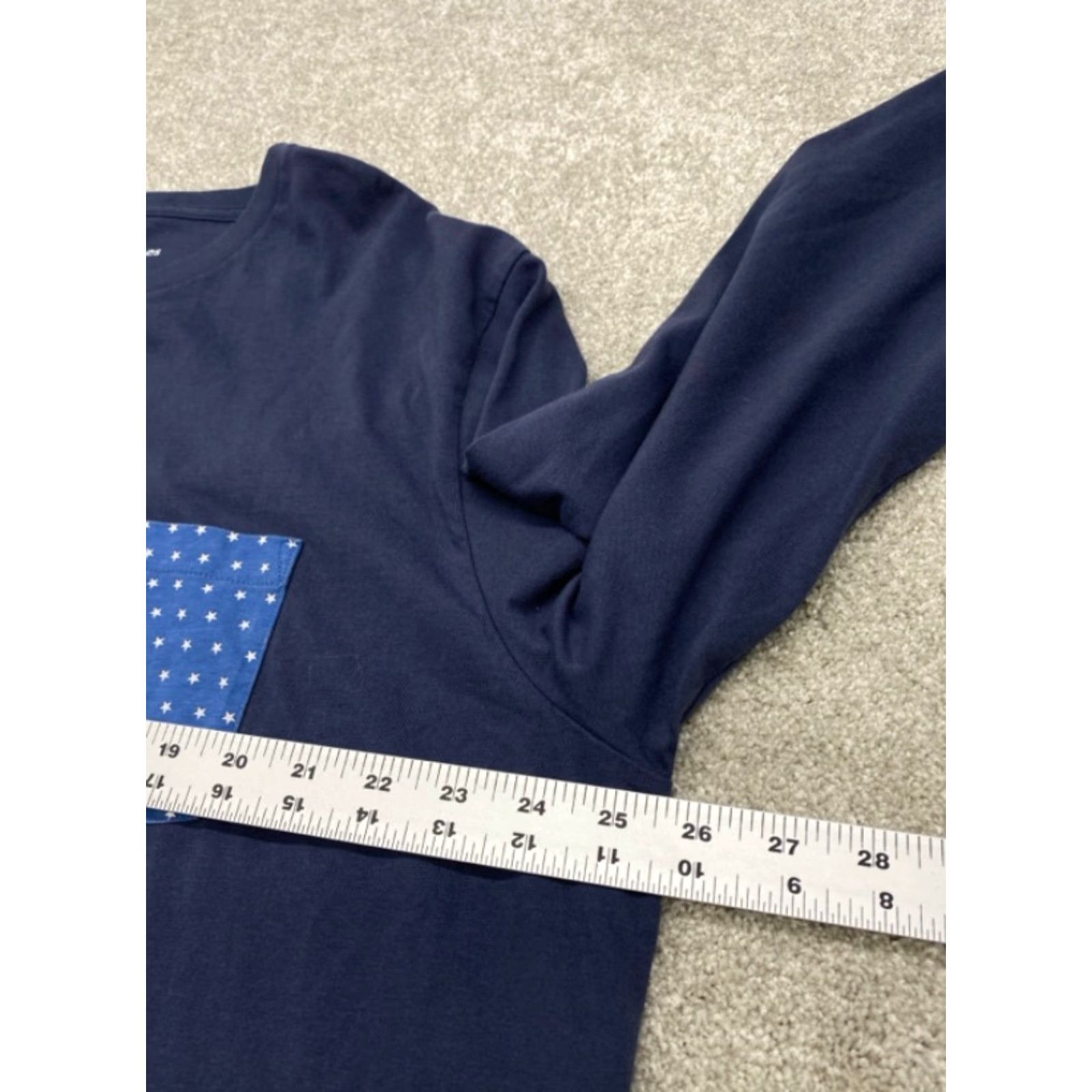 Vineyard Vines Vineyard Vines T-Shirt Mens XL Pocket Long Sleeve Blue Patriotic Red White Blue Size US XL / EU 56 / 4 - 6 Thumbnail