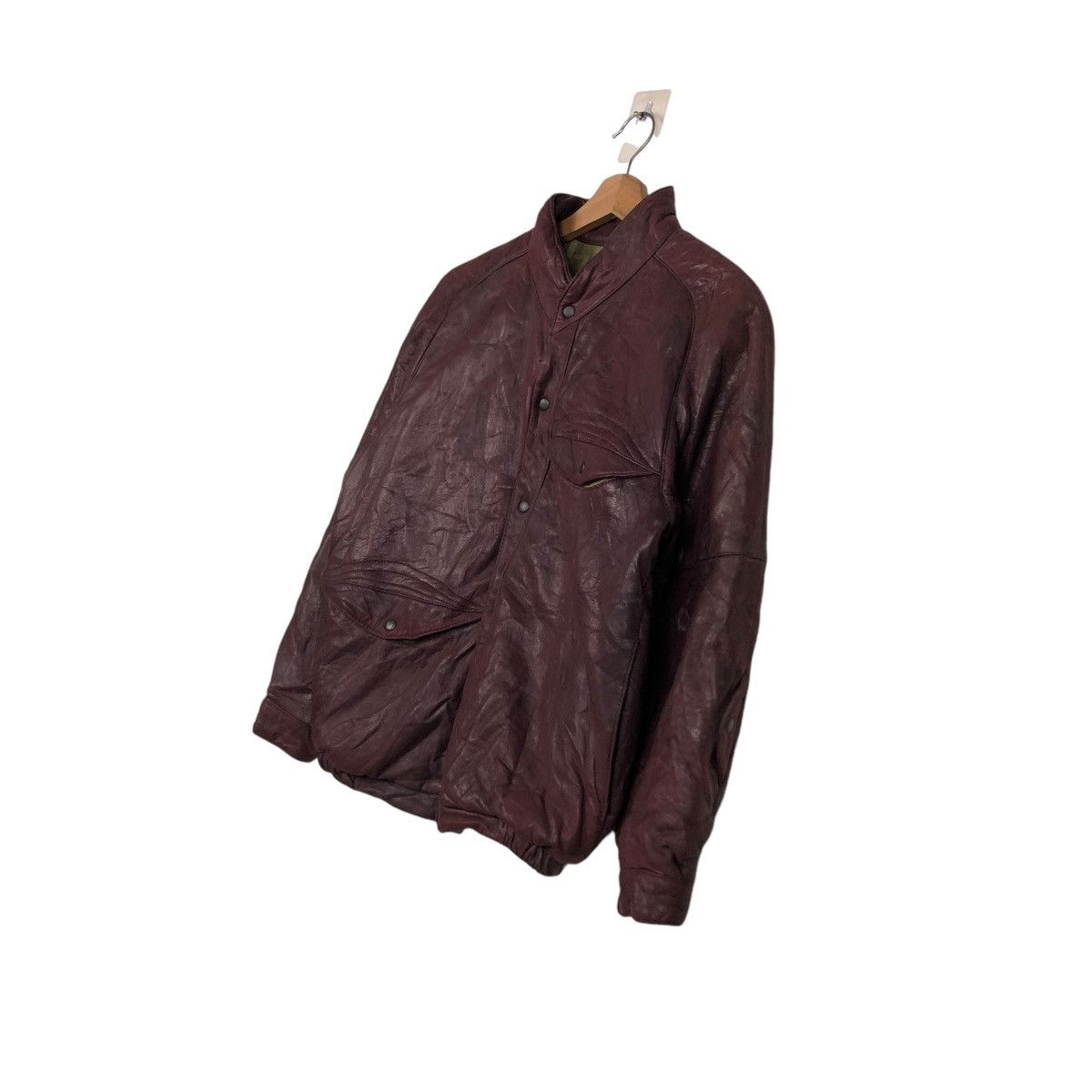 Japanese Brand 🔥VINTAGE BIKER LEATHER JACKET REVERSIBLE FOCARDI ITALY Size US M / EU 48-50 / 2 - 4 Thumbnail
