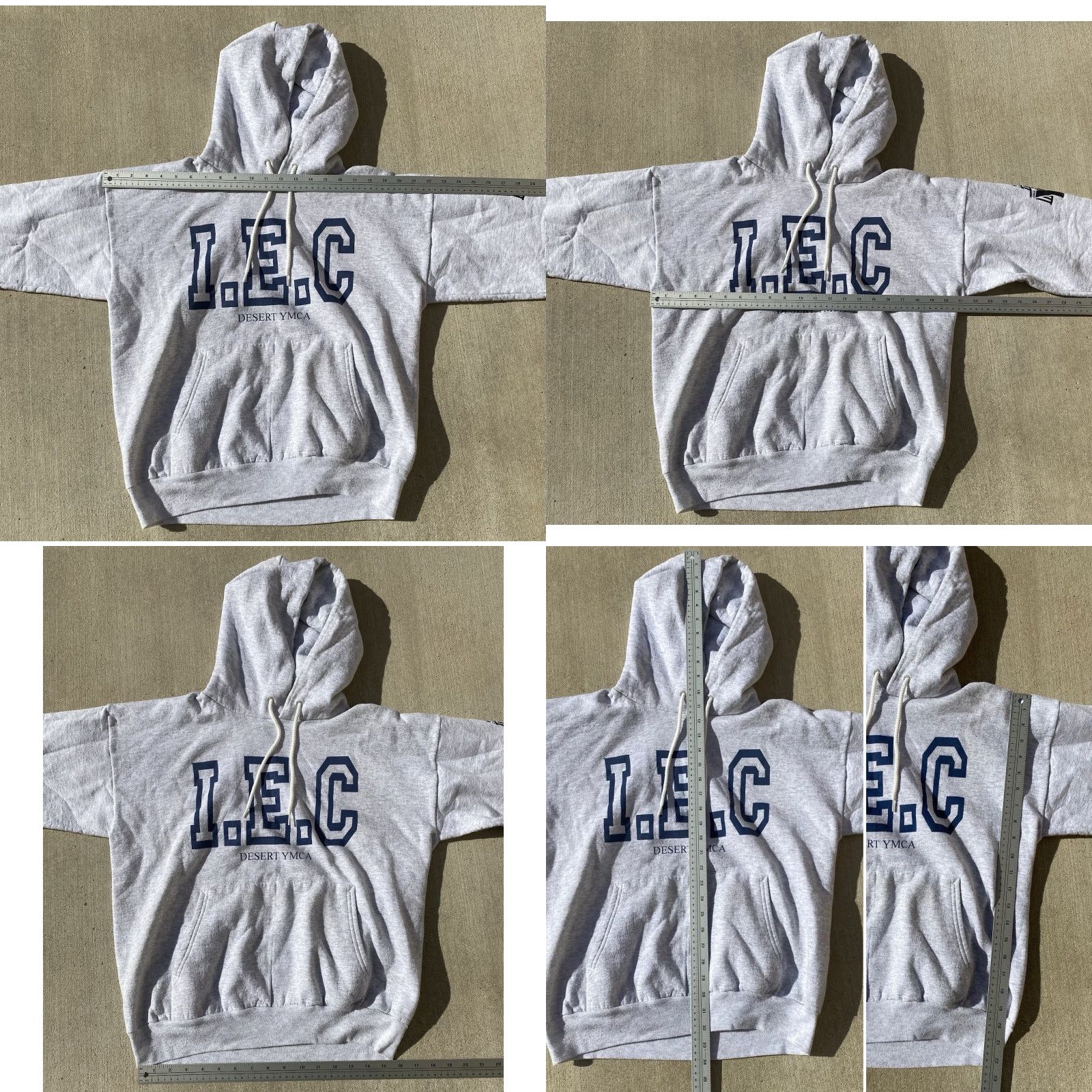 Hanes VINTAGE Hanes Desert YMCA I.E.C Rage Machine Inland Empire Hoodie Sweatshirt L Gray 90s Mens Hoodie Size US L / EU 52-54 / 3 - 11 Thumbnail