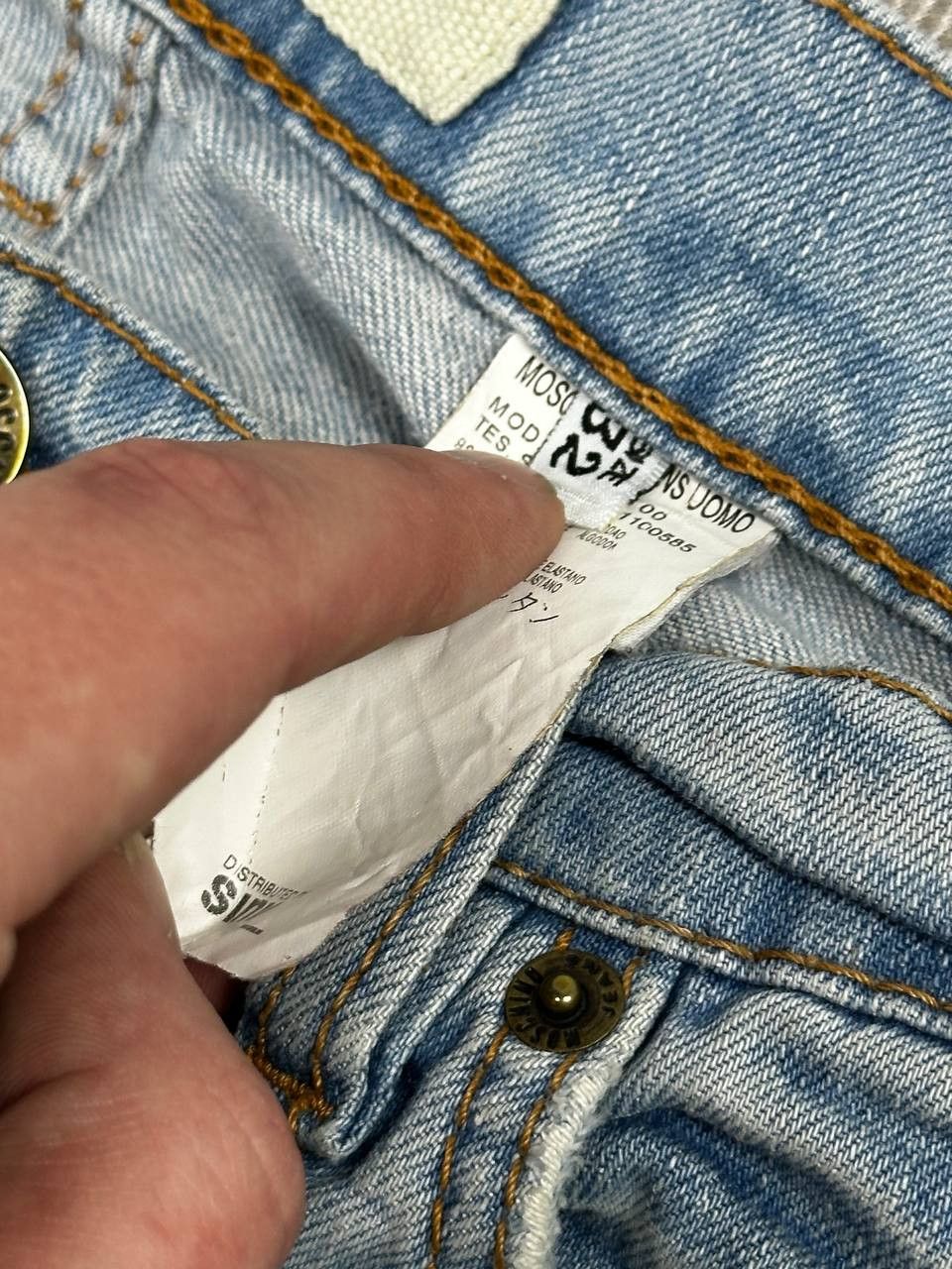 Moschino × Vintage Vintage Love Moschino Jeans Distressed Denim Pants 00s Size US 32 / EU 48 - 11 Thumbnail