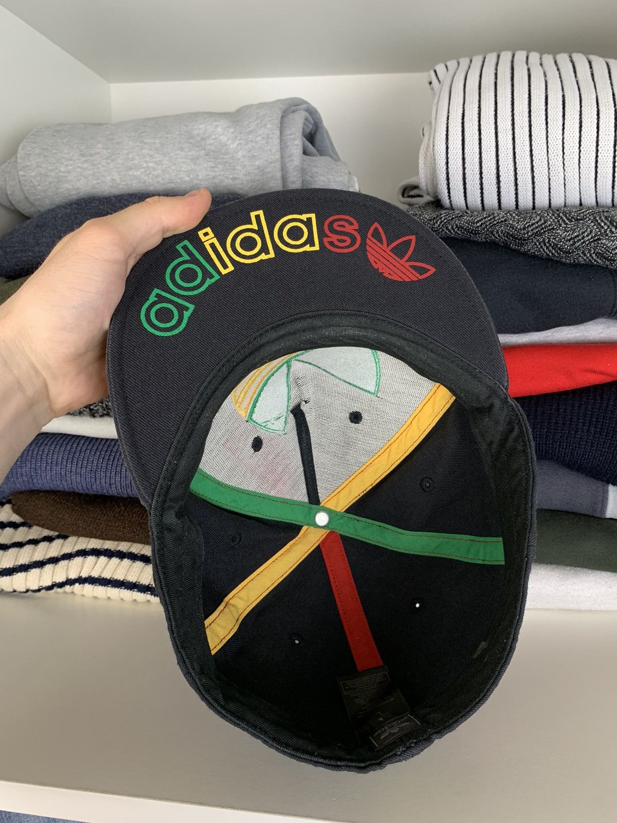 Other Vintage Big Trefoil Logo Rasta Cap Hat Size L Size ONE SIZE - 13 Thumbnail