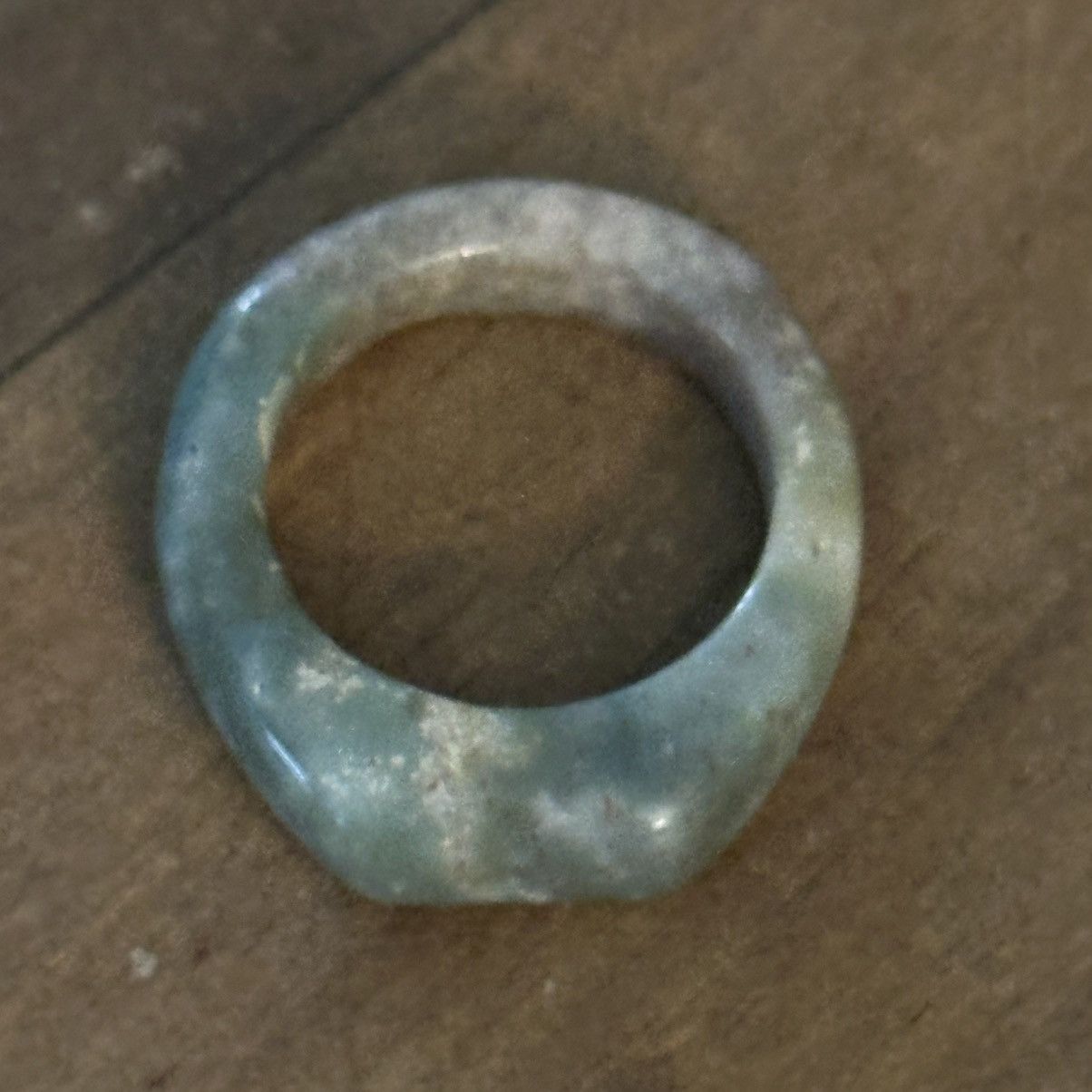 Vintage Vintage green Jade band ring Size ONE SIZE - 4 Thumbnail
