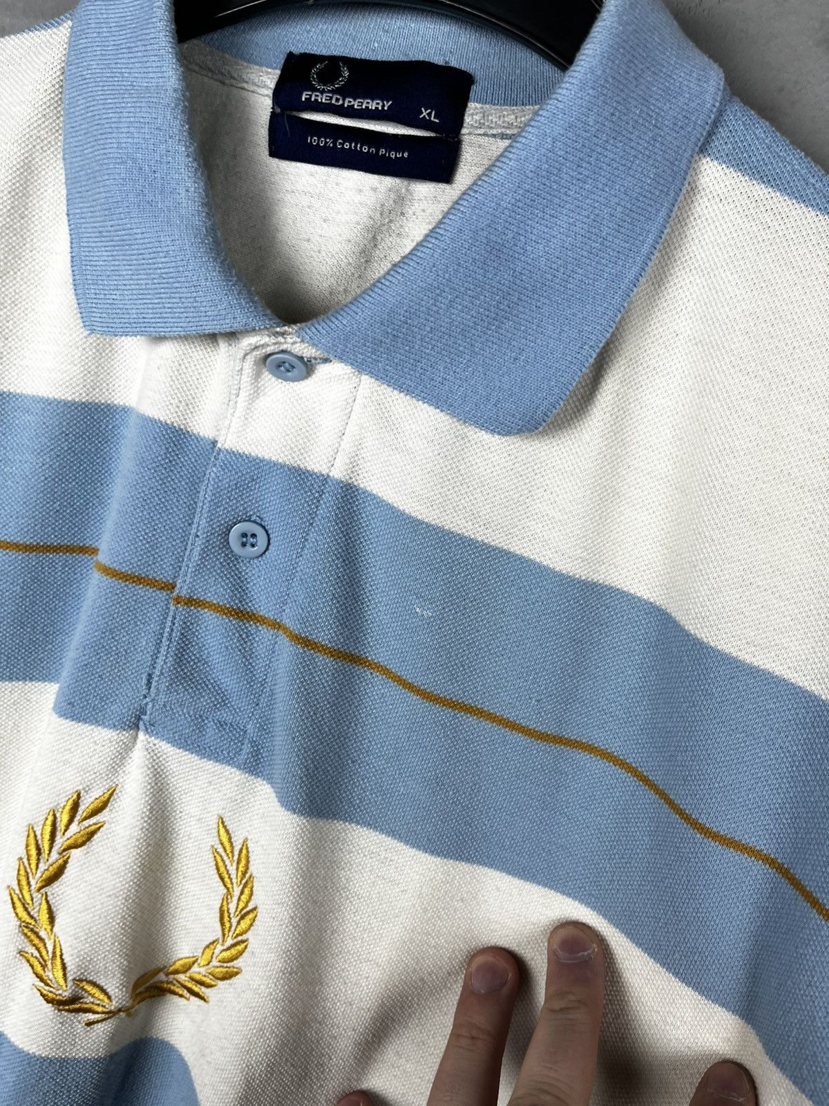 Fred Perry Fred perry big logo polo shirt vintage size XL Size US XL / EU 56 / 4 - 6 Thumbnail
