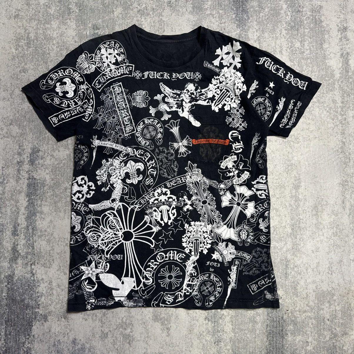 RARE! All over print Chrome Hearts